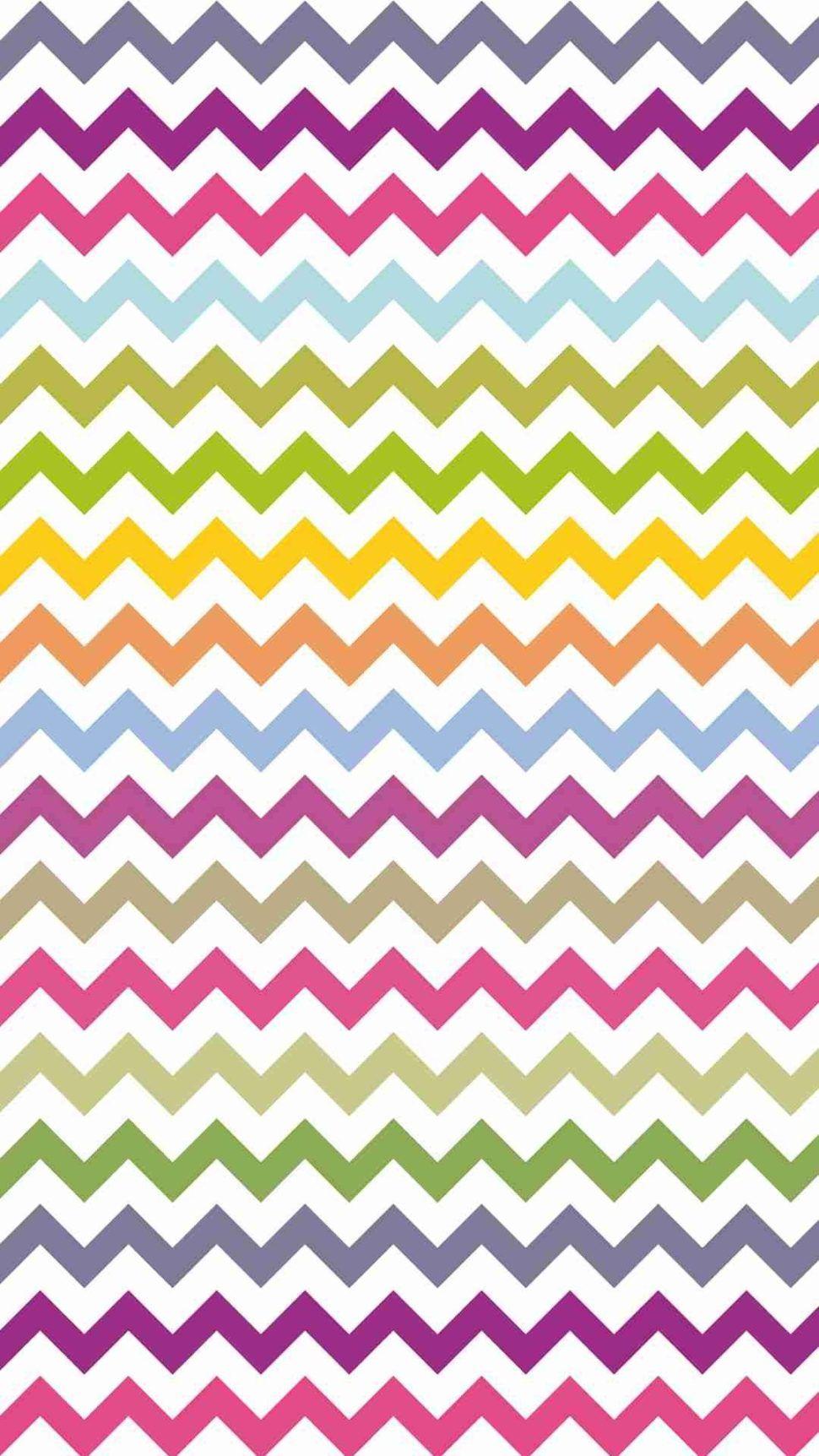 Bright Colors Zigzag And Chevron iPhone Plus Wallpaper Tribal