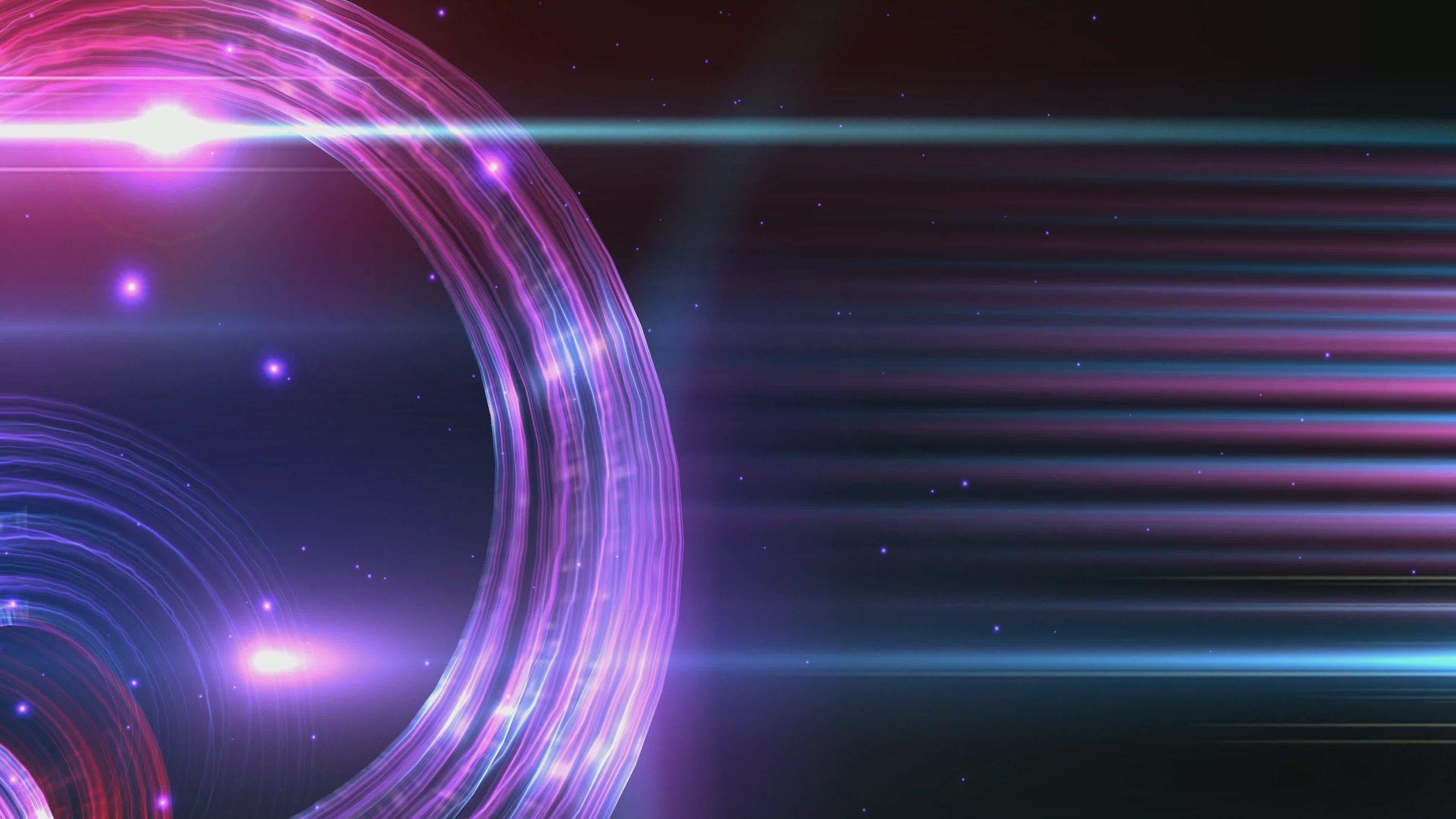 4K Spiral Waves Forms Blue Purple Ambient Space 2160p Background