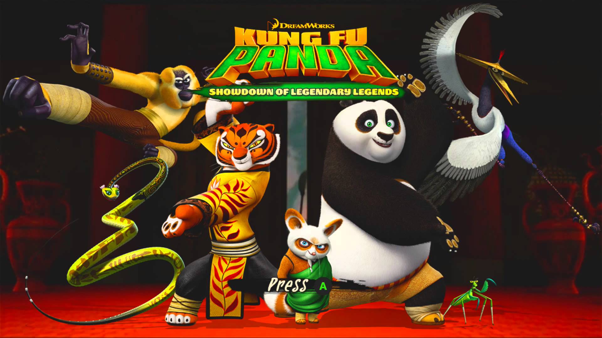 Kung Fu Panda: Showdown of Legendary Legends Title Screen X PS4