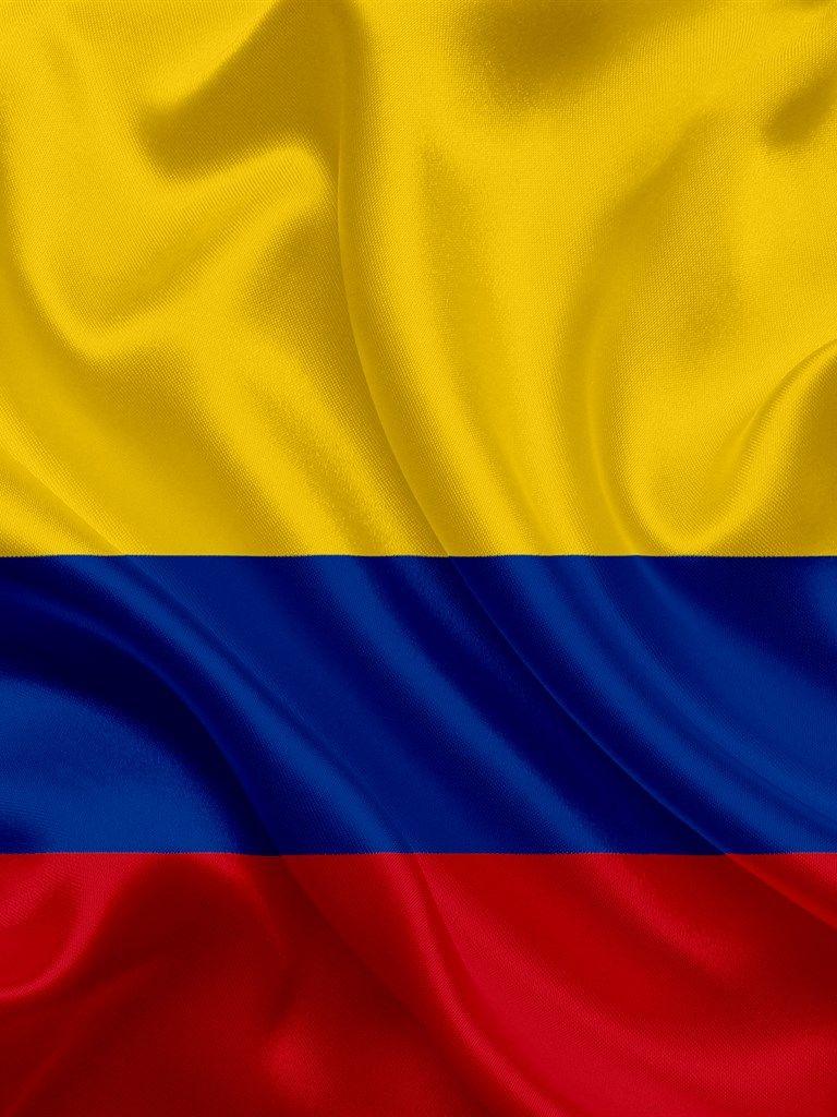 Bandera colombiana, Colombia, América del Sur, la seda, la bandera