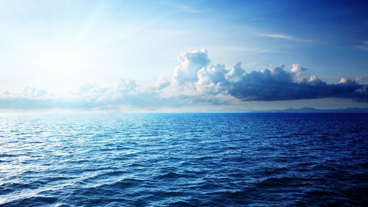 Wallpaper Sea, Clouds, Horizon, HD, 8K, Nature