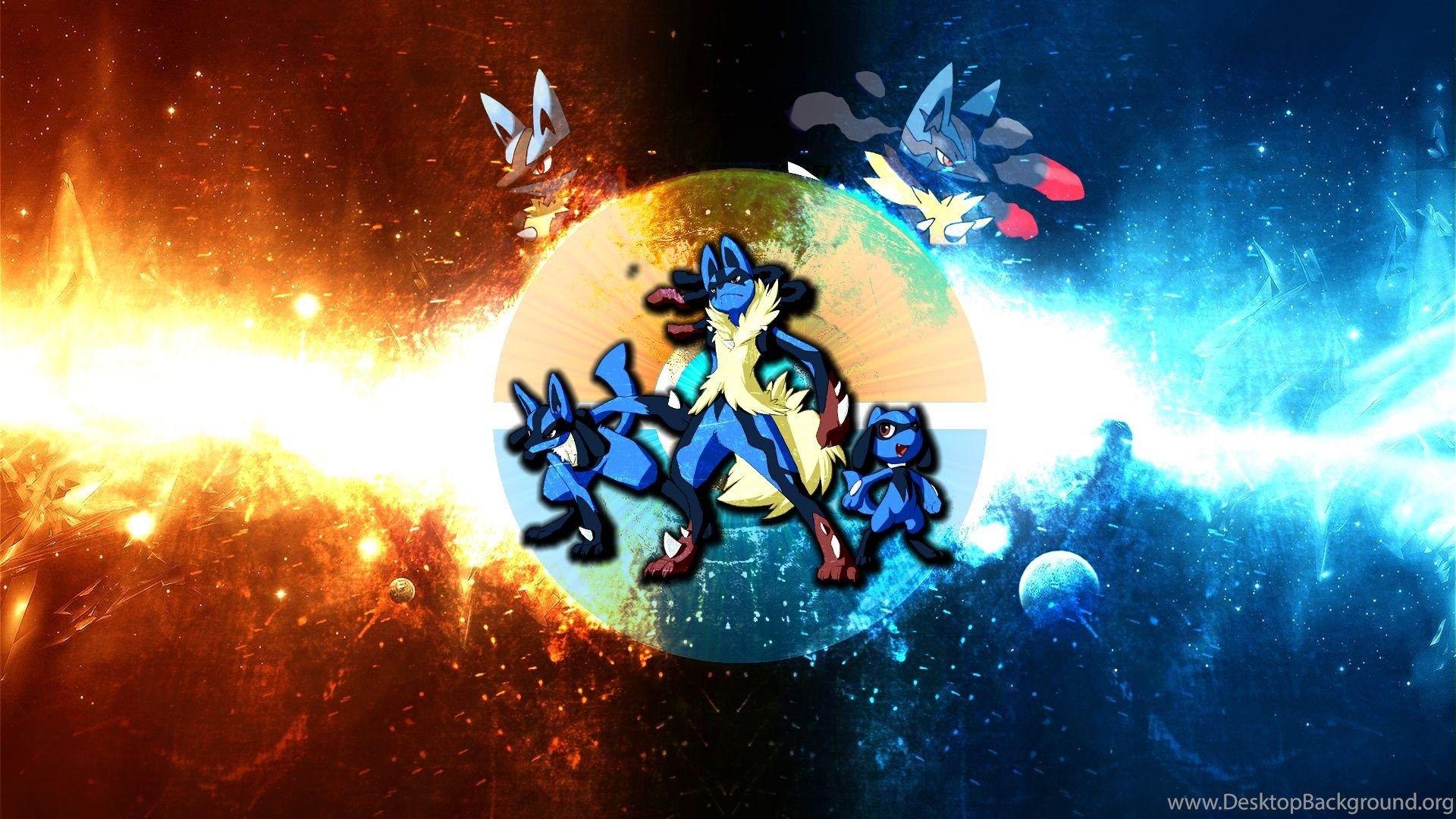 Mega Blaziken VS Mega Lucario Wallpaper By FRUITYNITE