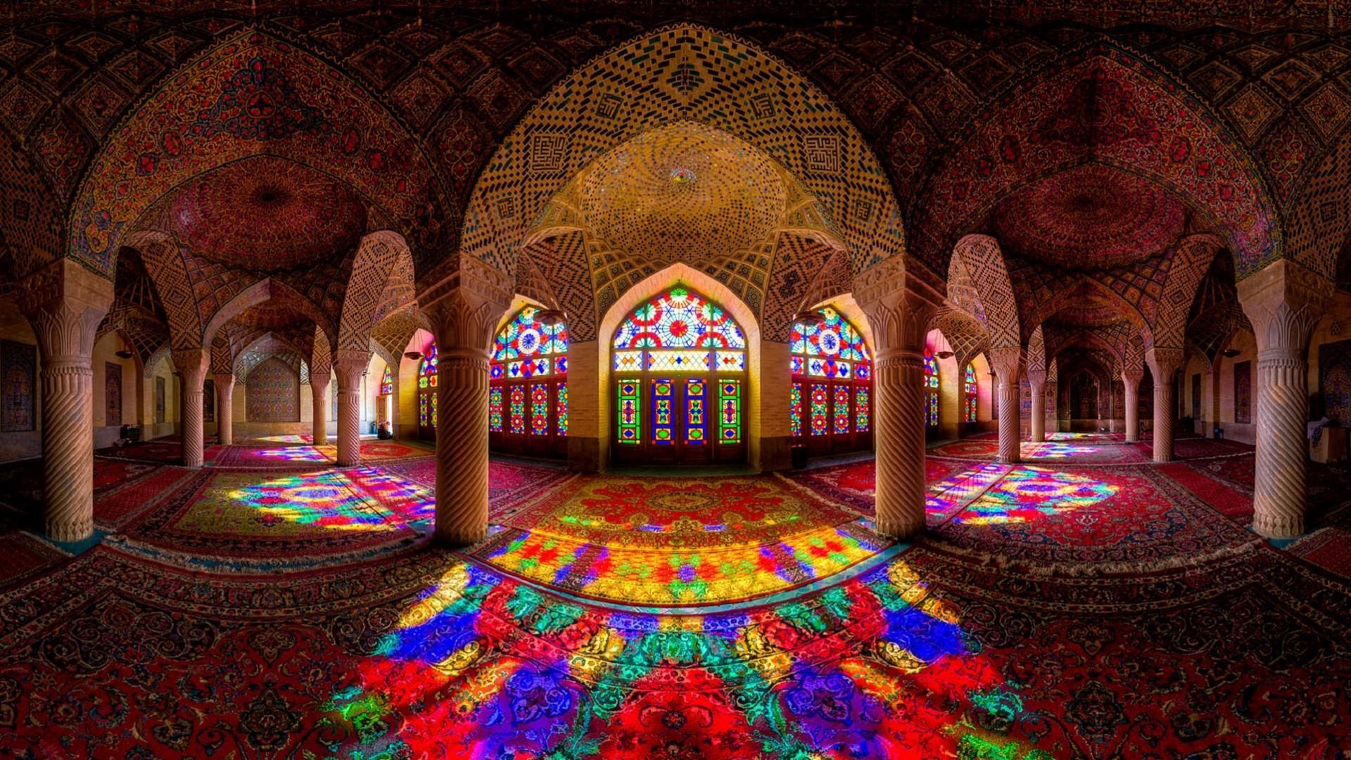 Nasir Al Mulk Mosque (Pink Mosque), Shiraz, Iran Wallpaper
