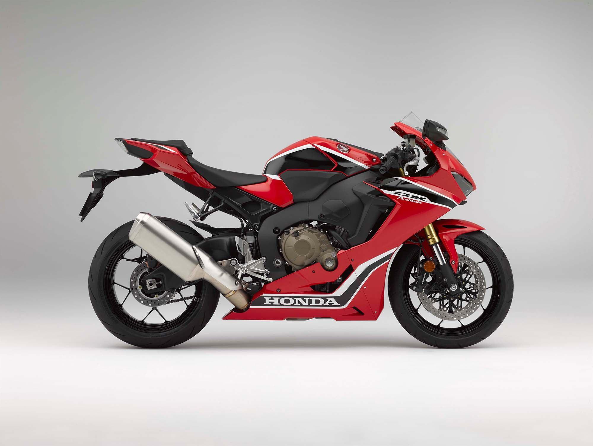 Black and red Honda CBR sports bike HD wallpaper