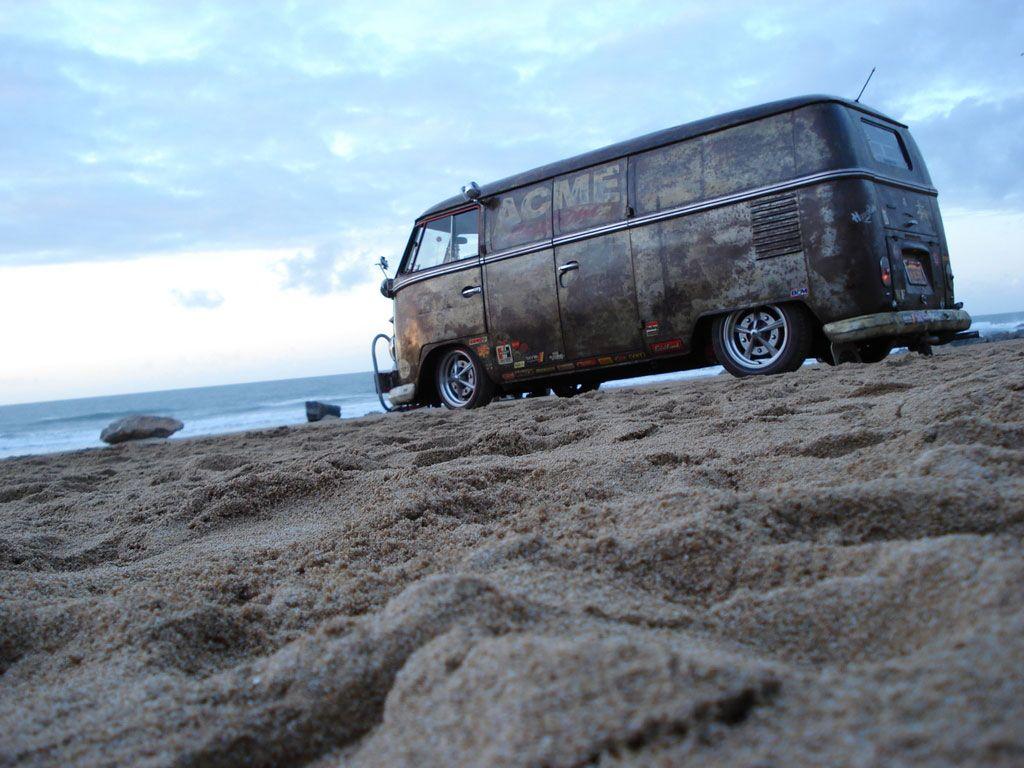 Image for HD wallpaper vw combi and beach. Projetos a experimentar