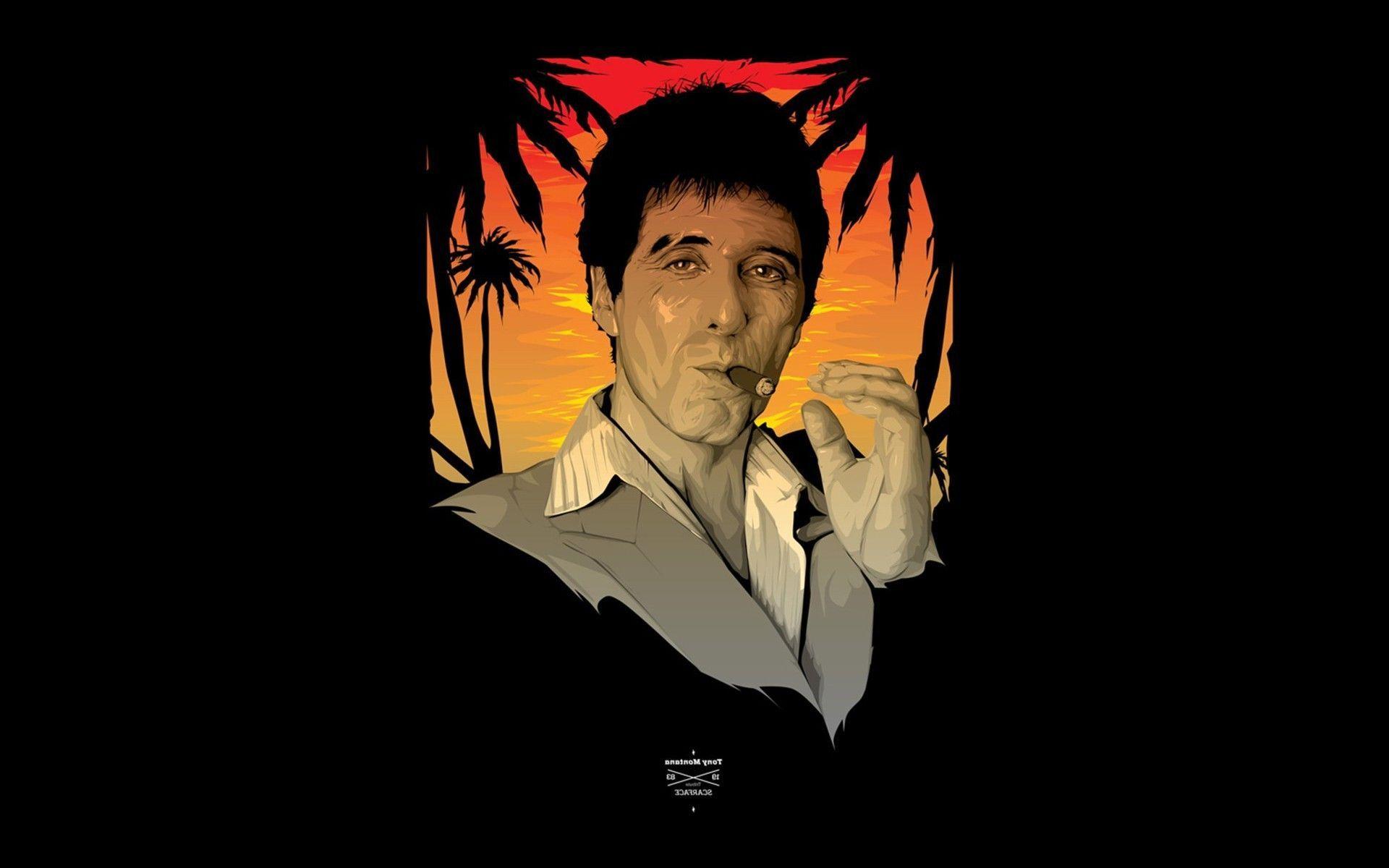 fan Art, Scarface, Tony Montana, Movies, Al Pacino Wallpaper HD