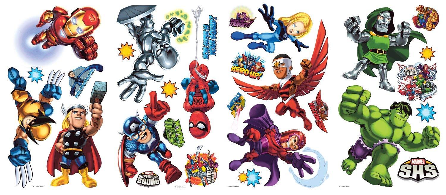 Marvel Comics Super Hero Squad Wall Decal Cutouts 18x40: Amazon