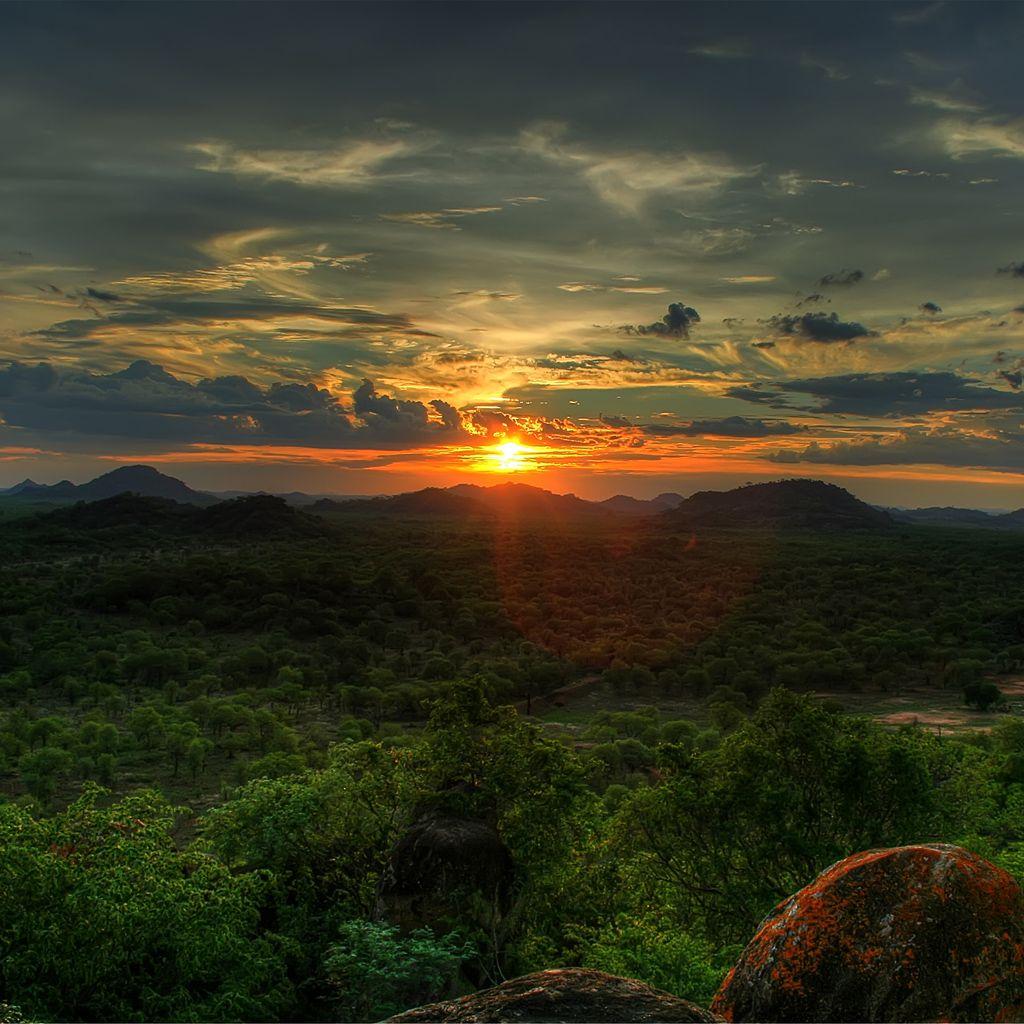 Nature & Landscape African Sunset wallpaper Desktop, Phone, Tablet