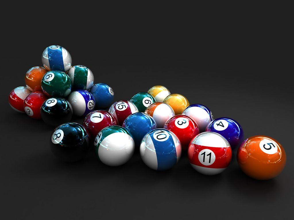Free Billiards And Snooker Balls Background For PowerPoint