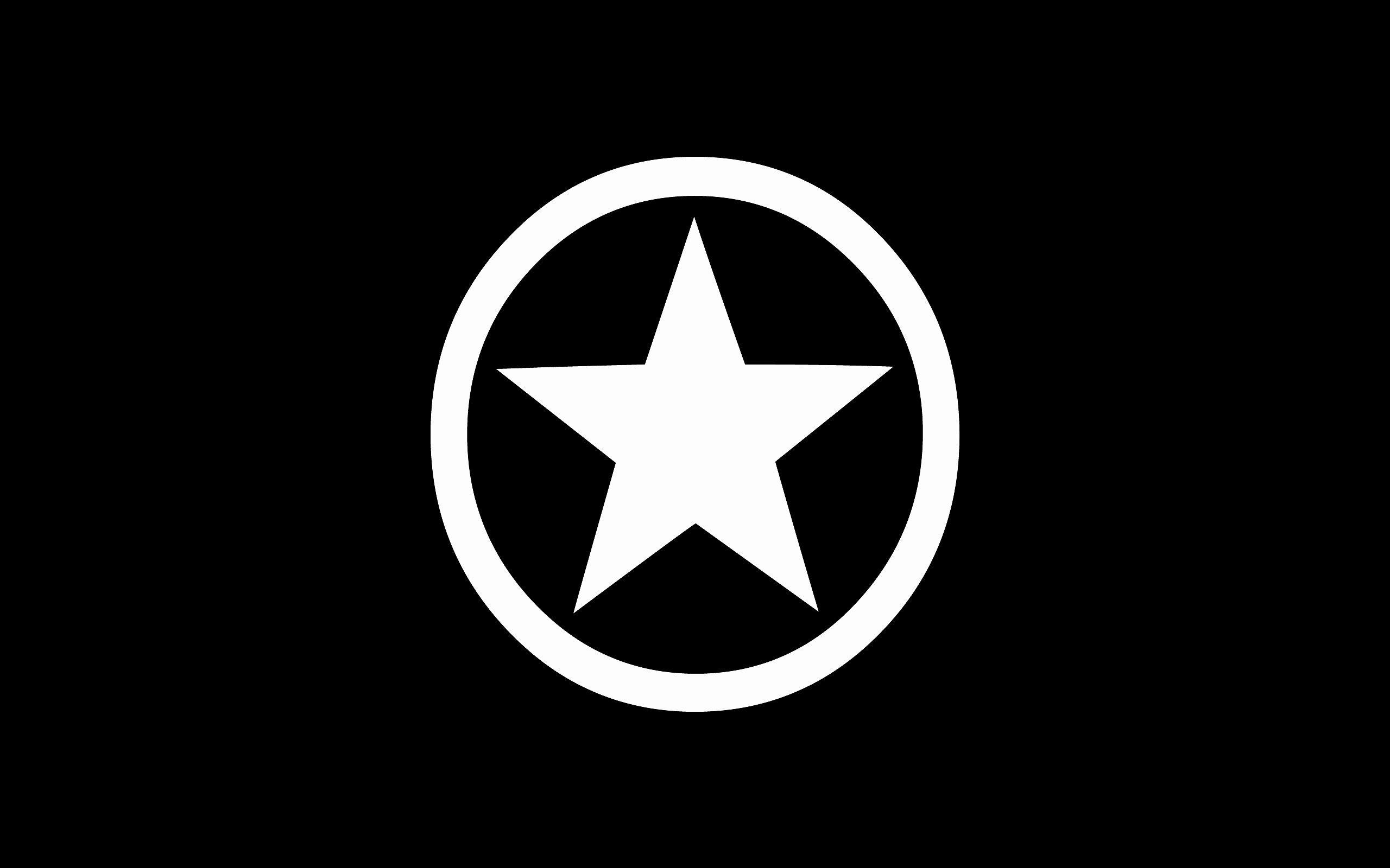 Dark Wallpaper HD New All Star Converse White Logo On Black