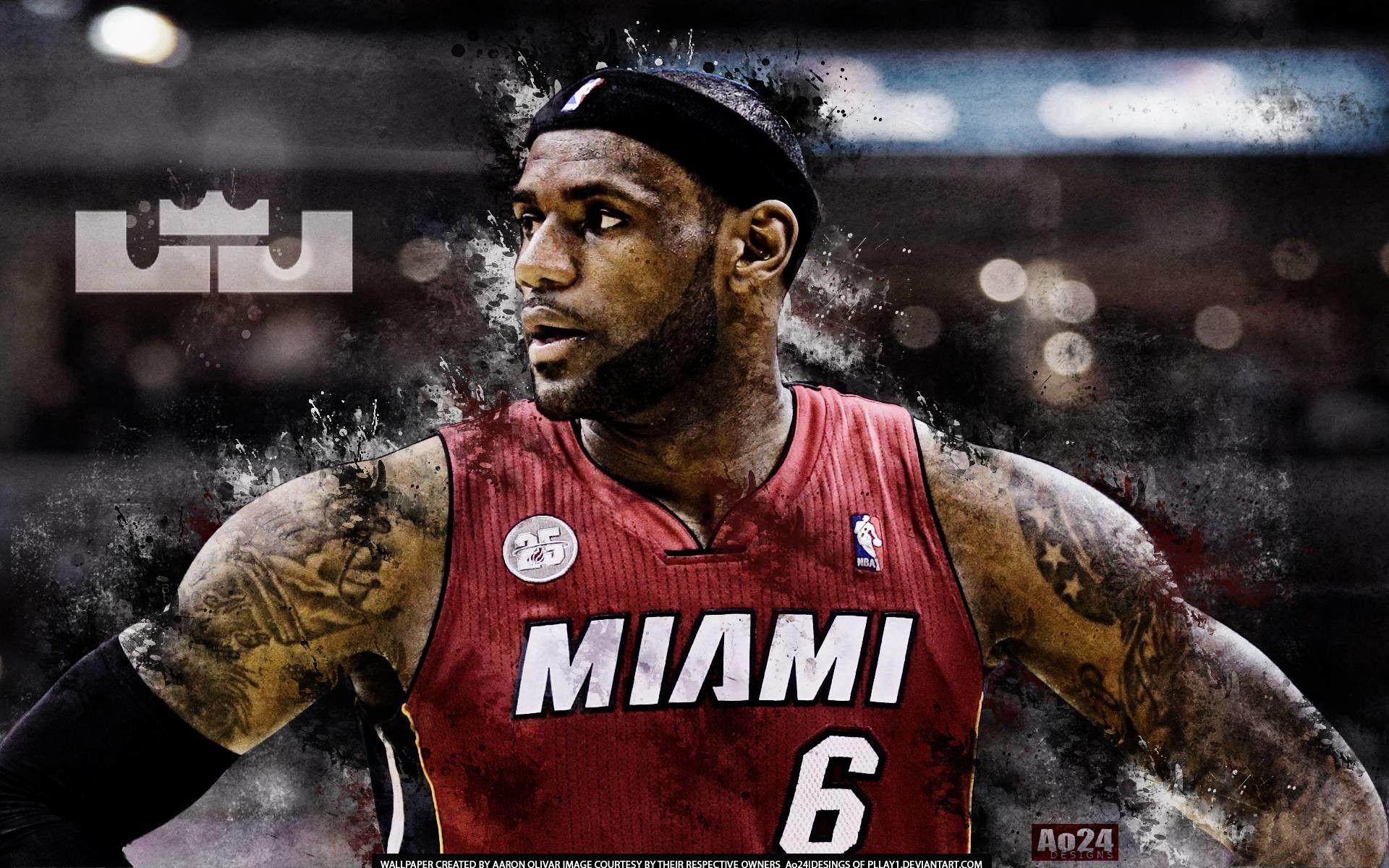 lebron james heat wallpaper