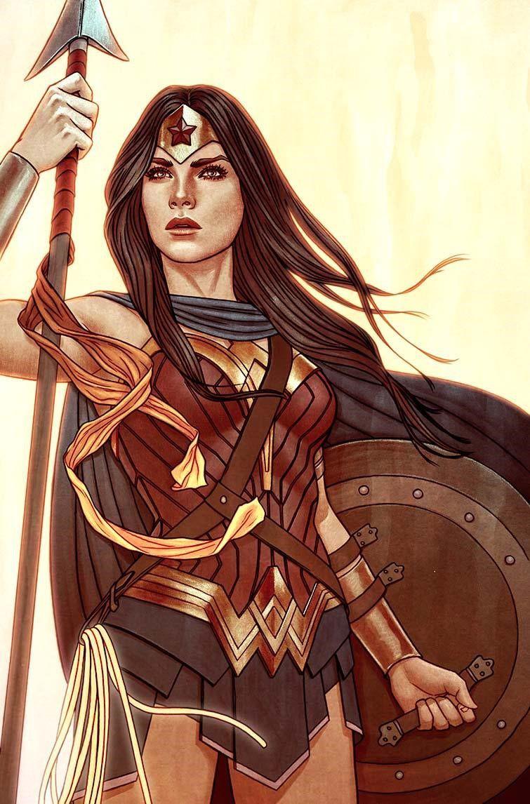 Wonder Woman Variant by Jenny Frison (my new phone wallpaper too)