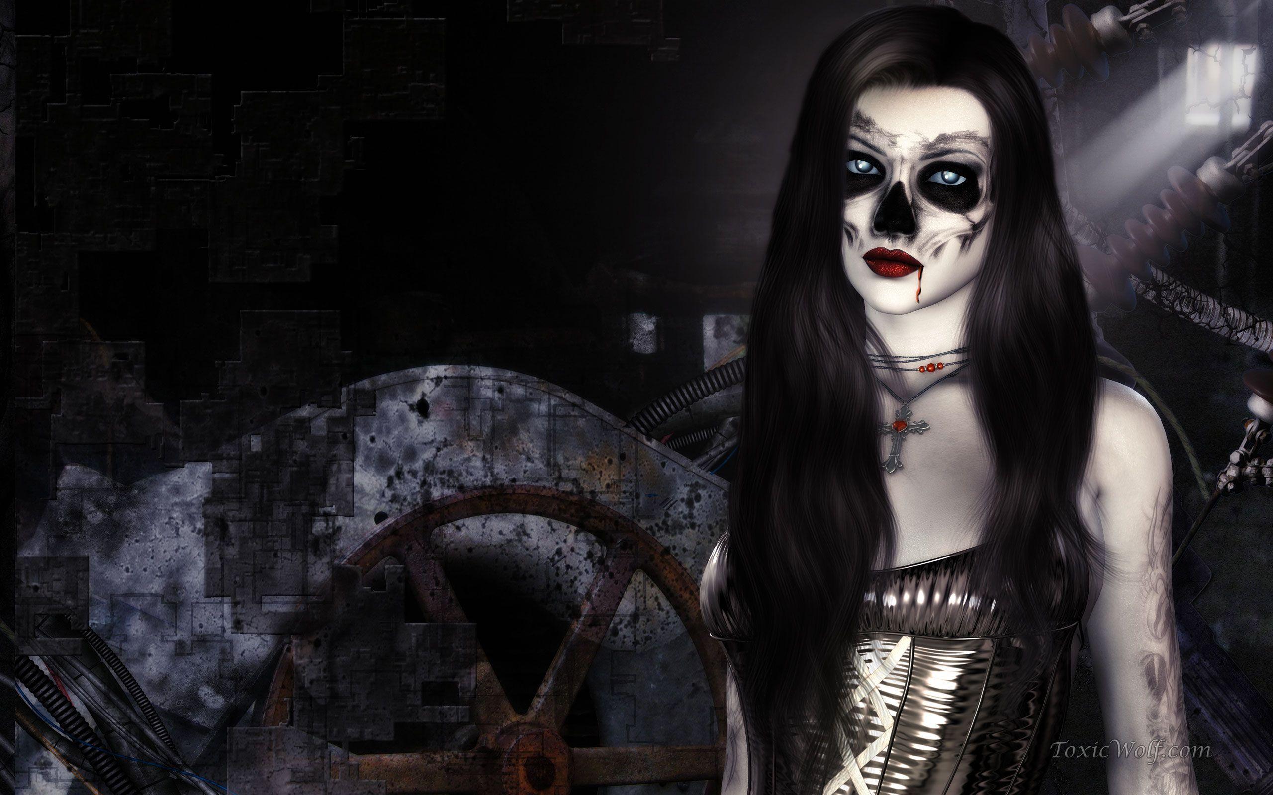 Gothic / Dark Art: Toxic Wolf Darkness Falls, desktop
