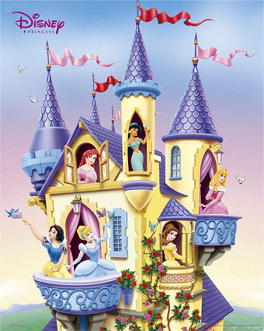 Wallpaper For Disney Princess Castle Background Desktop Background