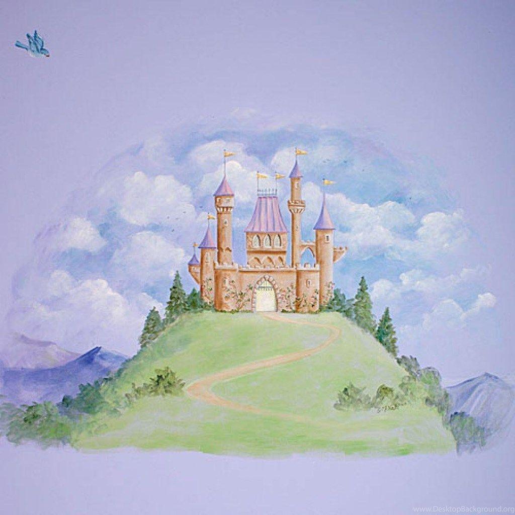 Замок принцессы красками