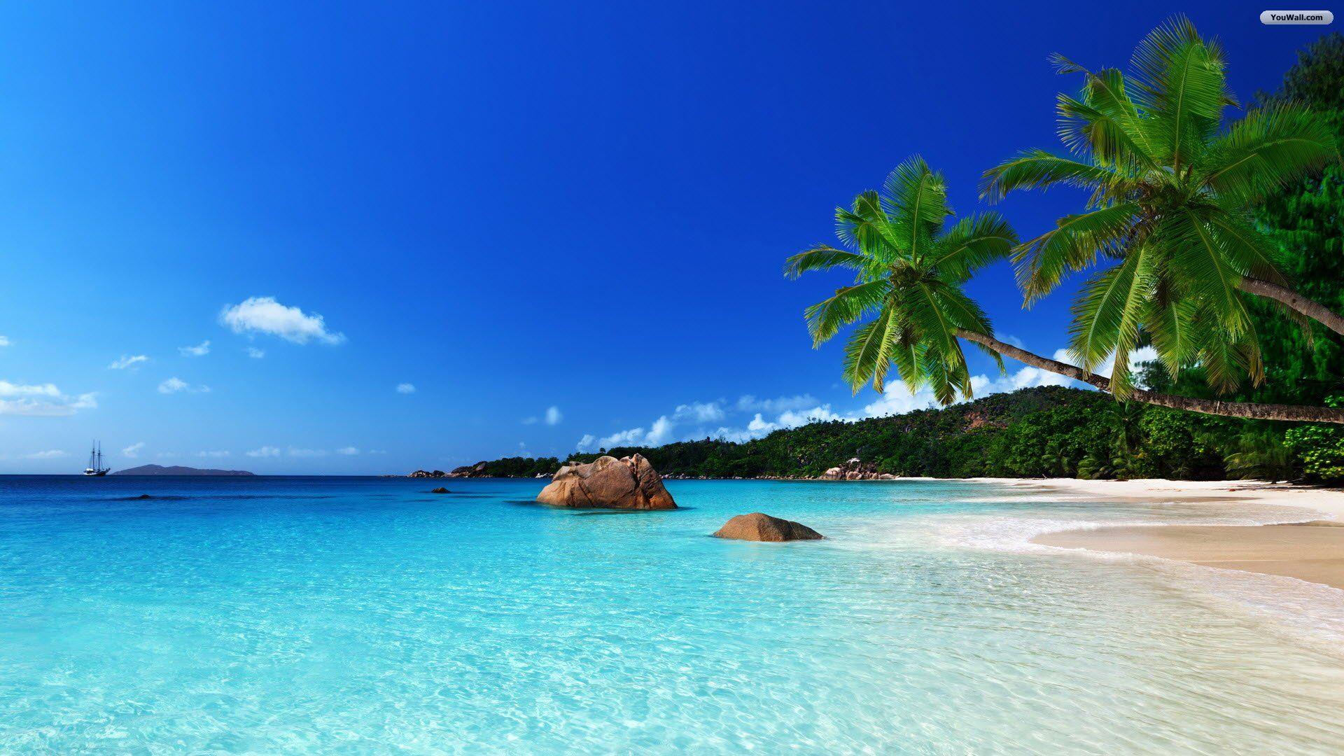 Tropical Beach Desktop Wallpaper