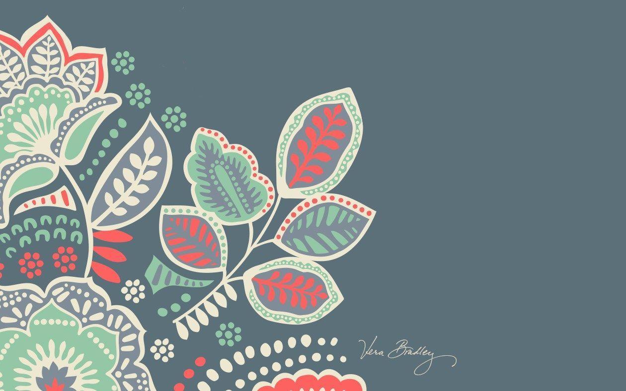 Vera Bradley Desktop Download: Nomadic Floral. Desktop Wallpaper