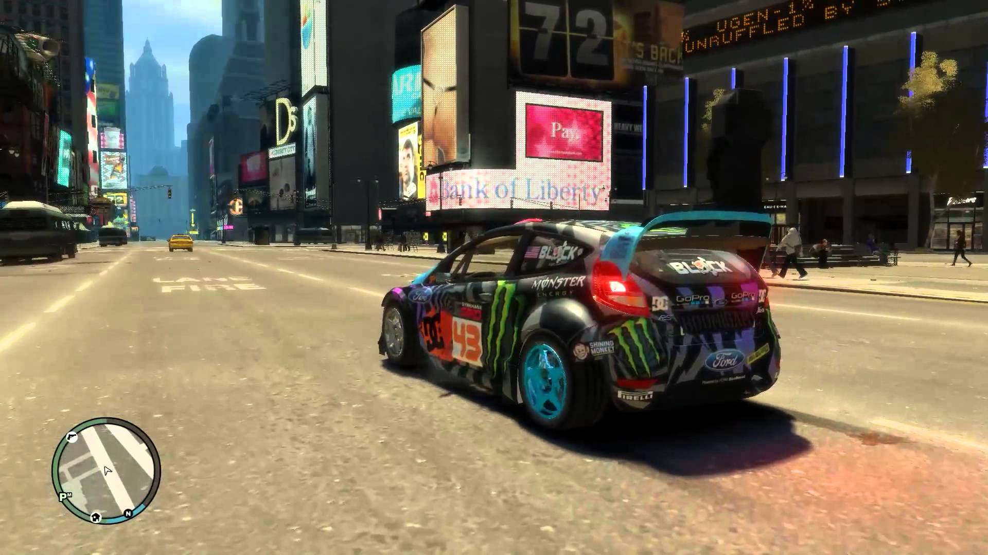 Ford Fiesta Gymkhana Ken Block Hoonigan 2013 GTA IV FULL HD