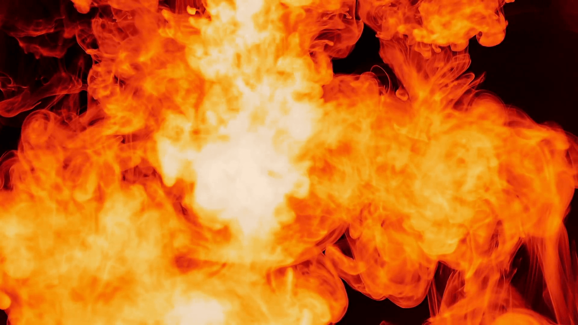 Fire explosion on black background Motion Background