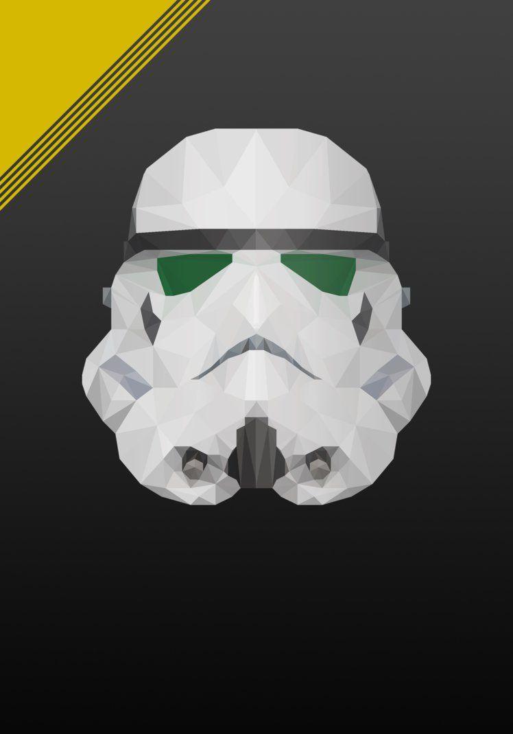 Low Poly Stormtrooper IPhone Wallpaper