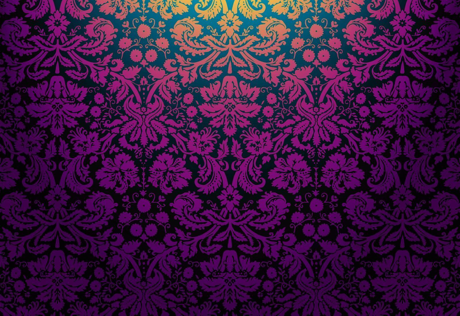 purple and black damask pattern facebook cover. Business banners