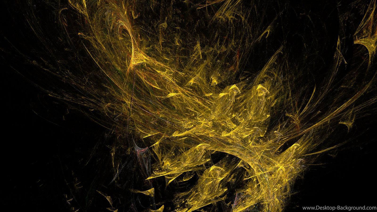 Cool Yellow And Black Background Desktop Background