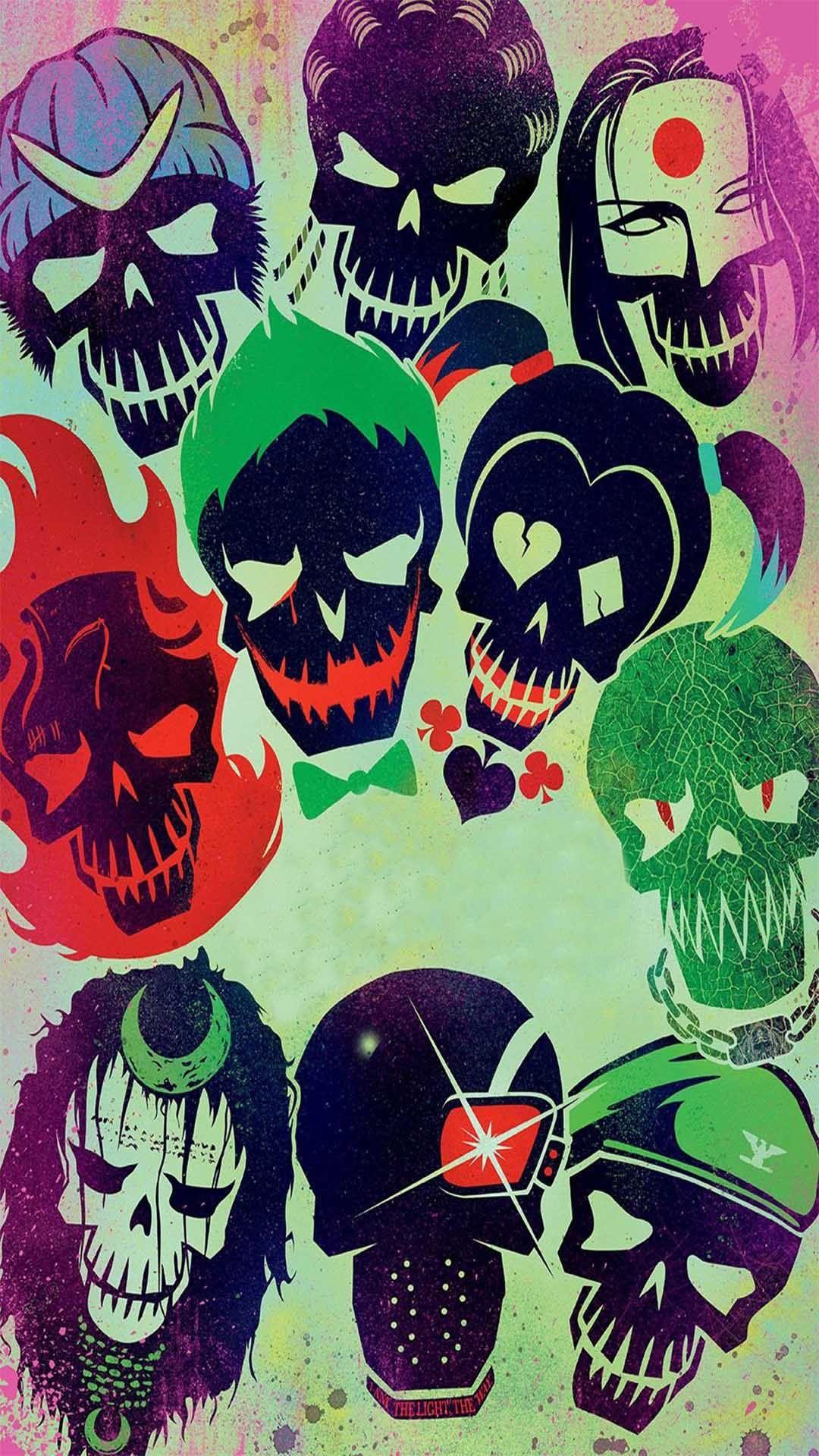 Suicide Squad Wallpaper for iPhone X, 6