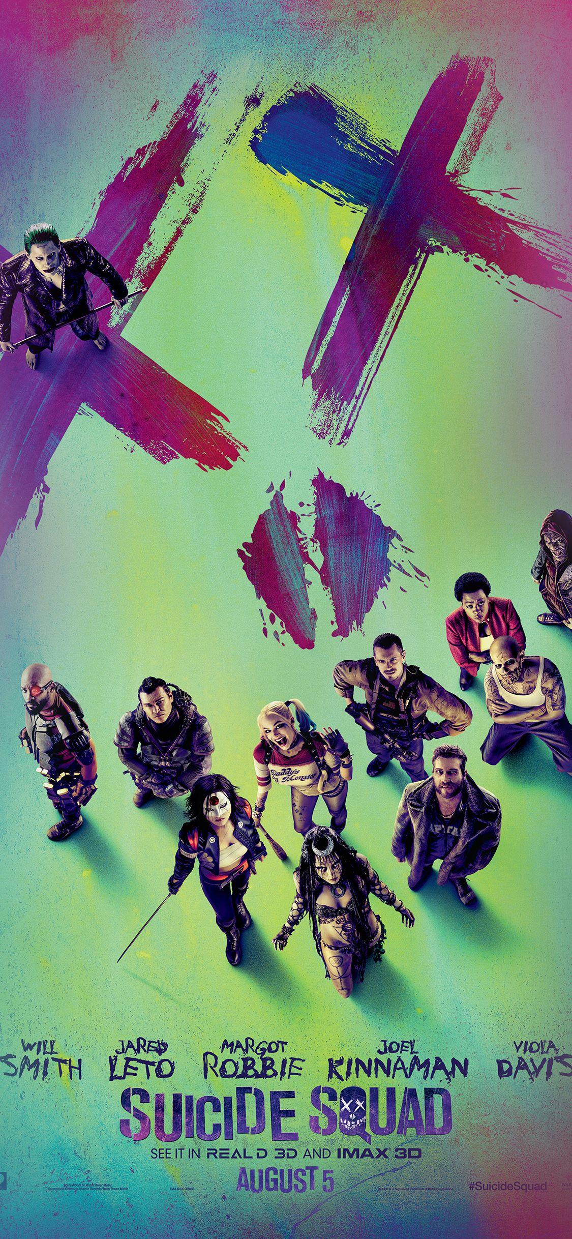 iPhone 8 wallpaper. suicide squad poster
