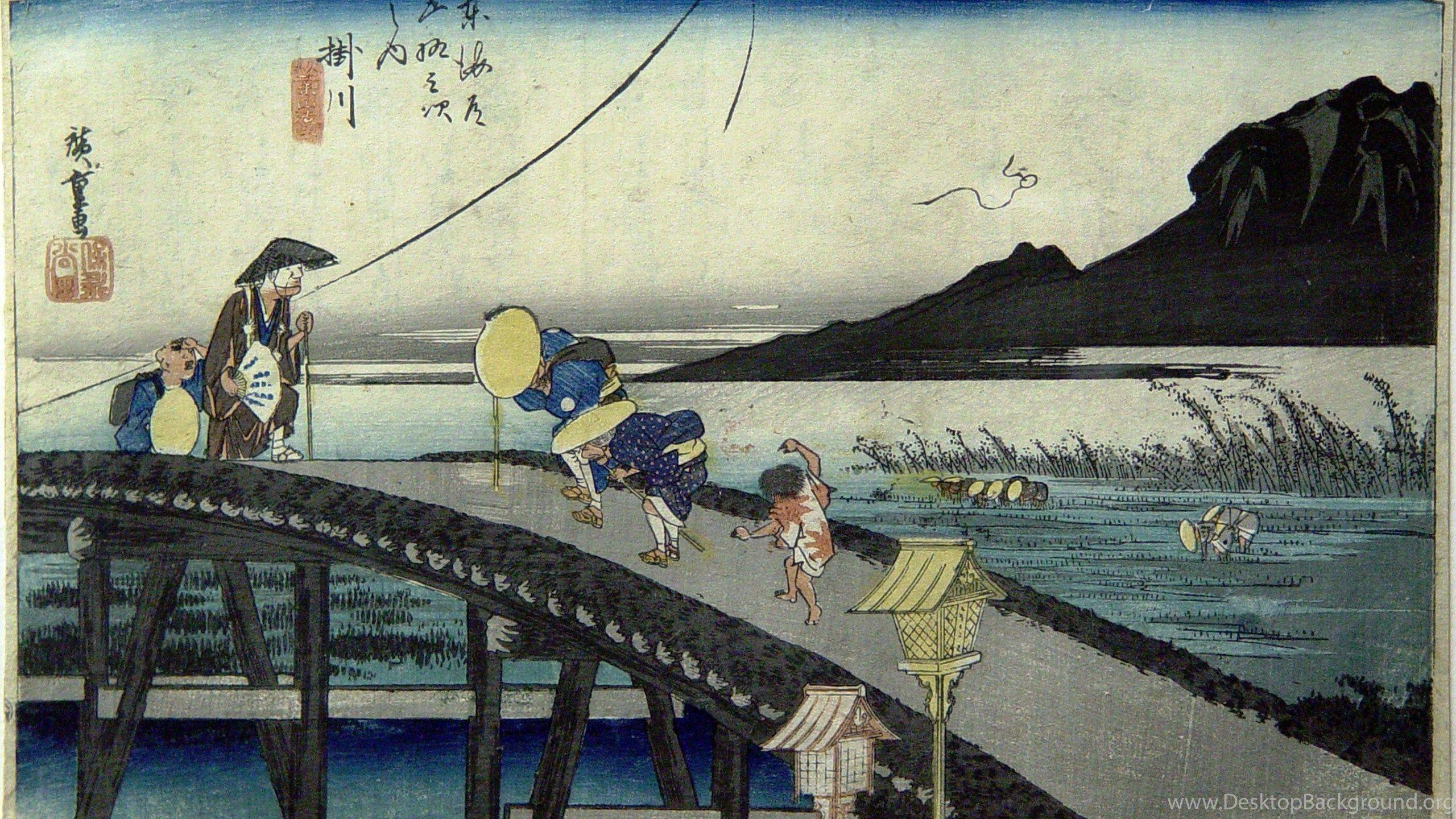 Ukiyo e Wallpaper Desktop Background