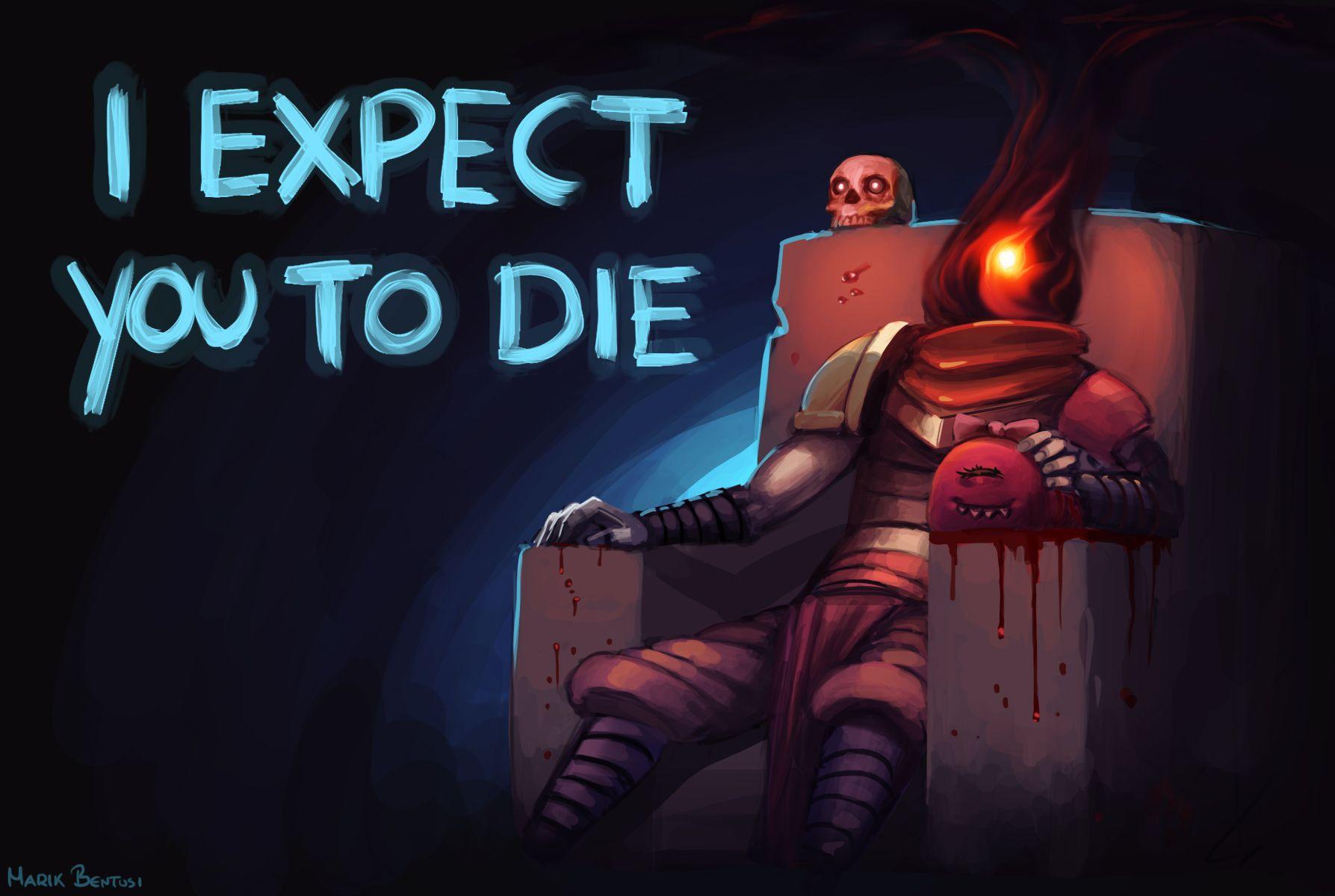 Обои в стиле dead cells