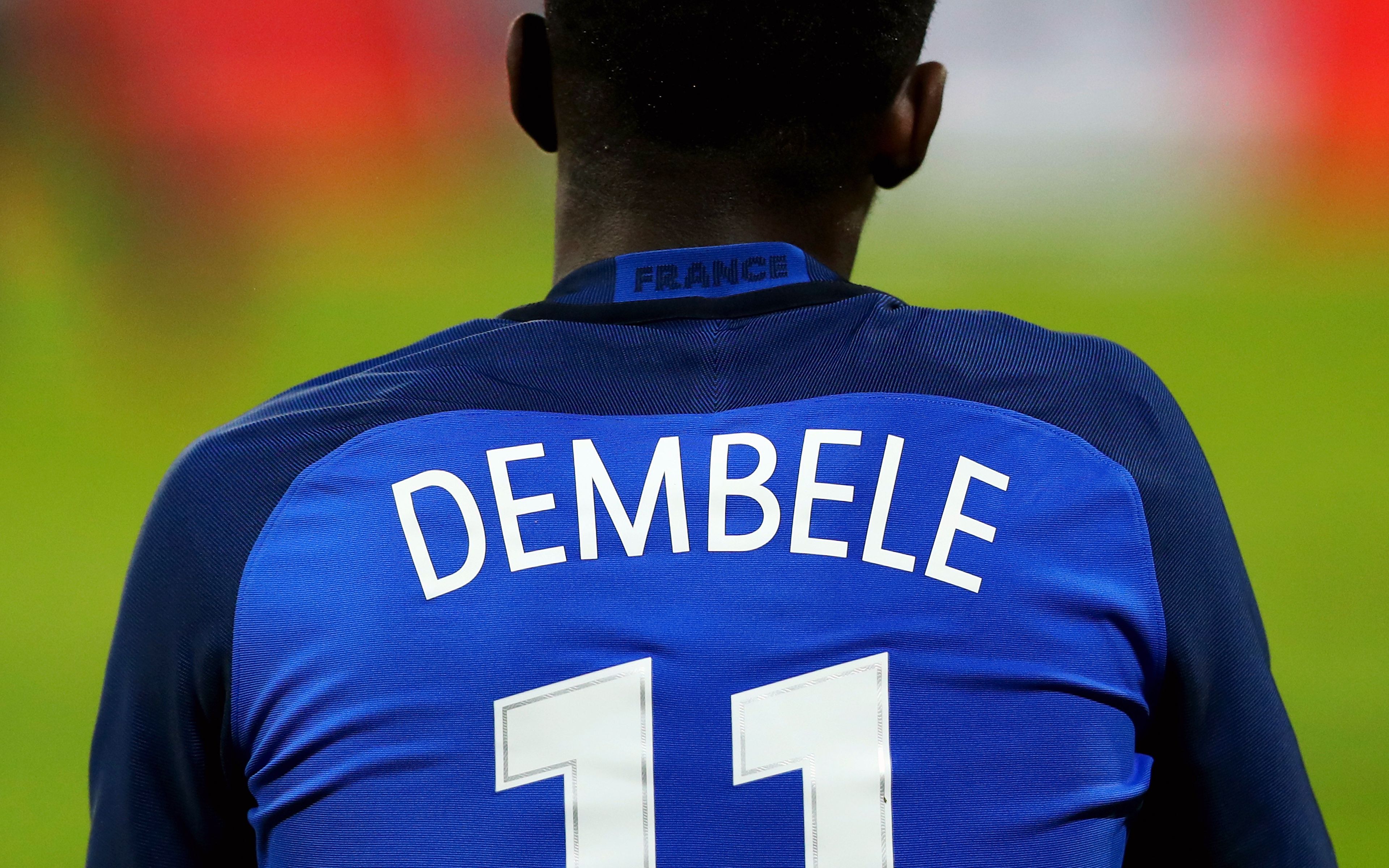 Download wallpaper 4k, Ousmane Dembele, FFF, football, Dembele