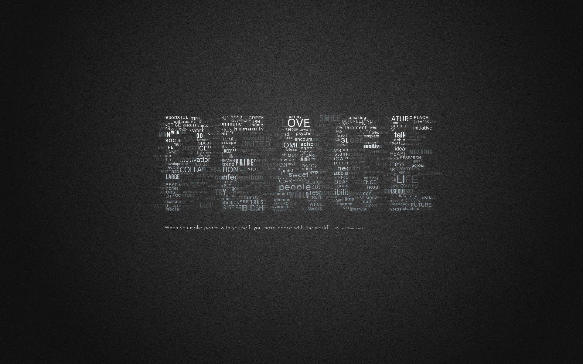 Peace Love Words Creative