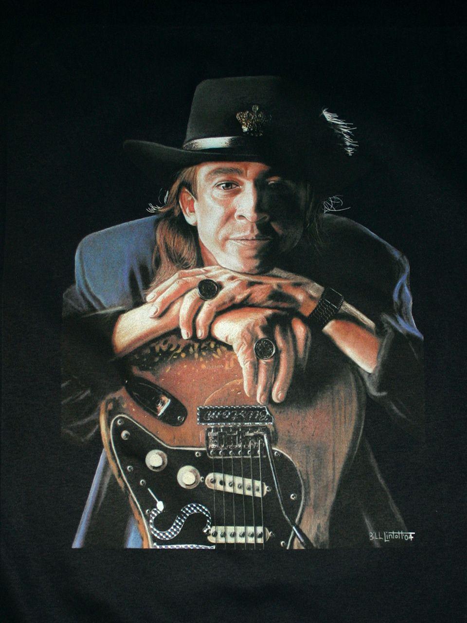 Stevie Ray Vaughan image SRV painting by Bill Lintott HD wallpaper