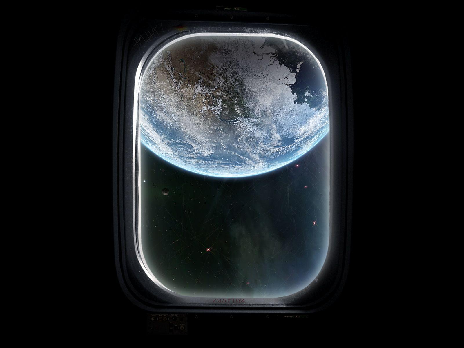 Digital Universe Space Window wallpaper Desktop, Phone, Tablet
