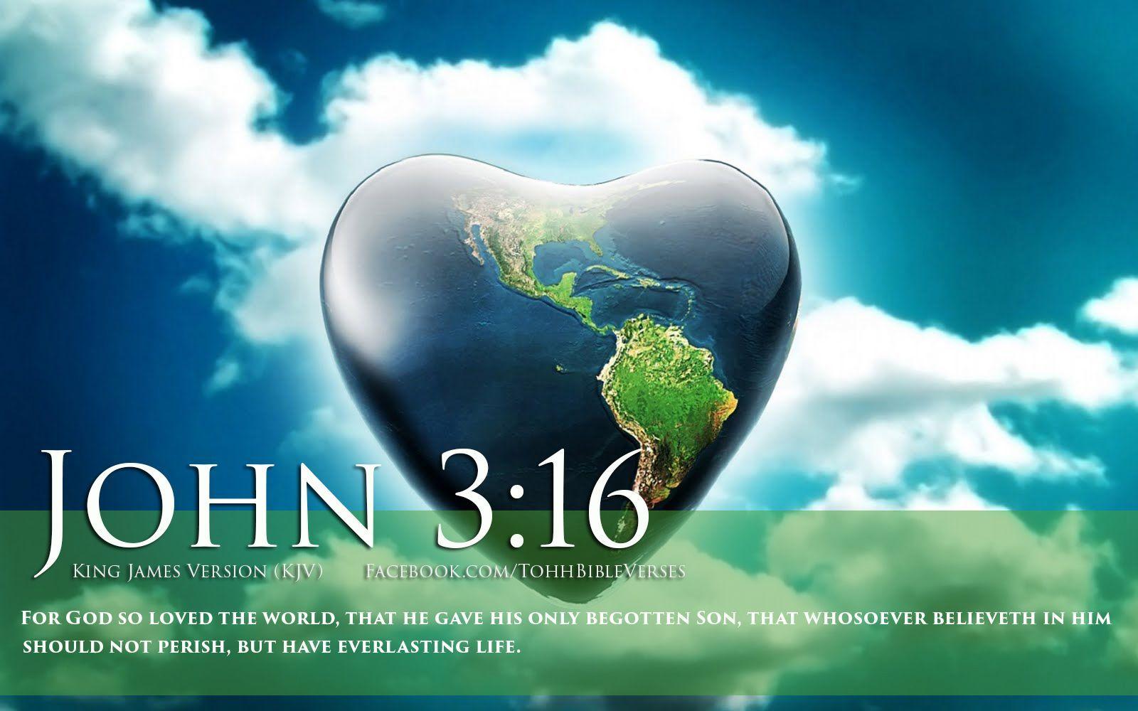 Bible Verse Love John 3 16 GOD So Loved The World HD