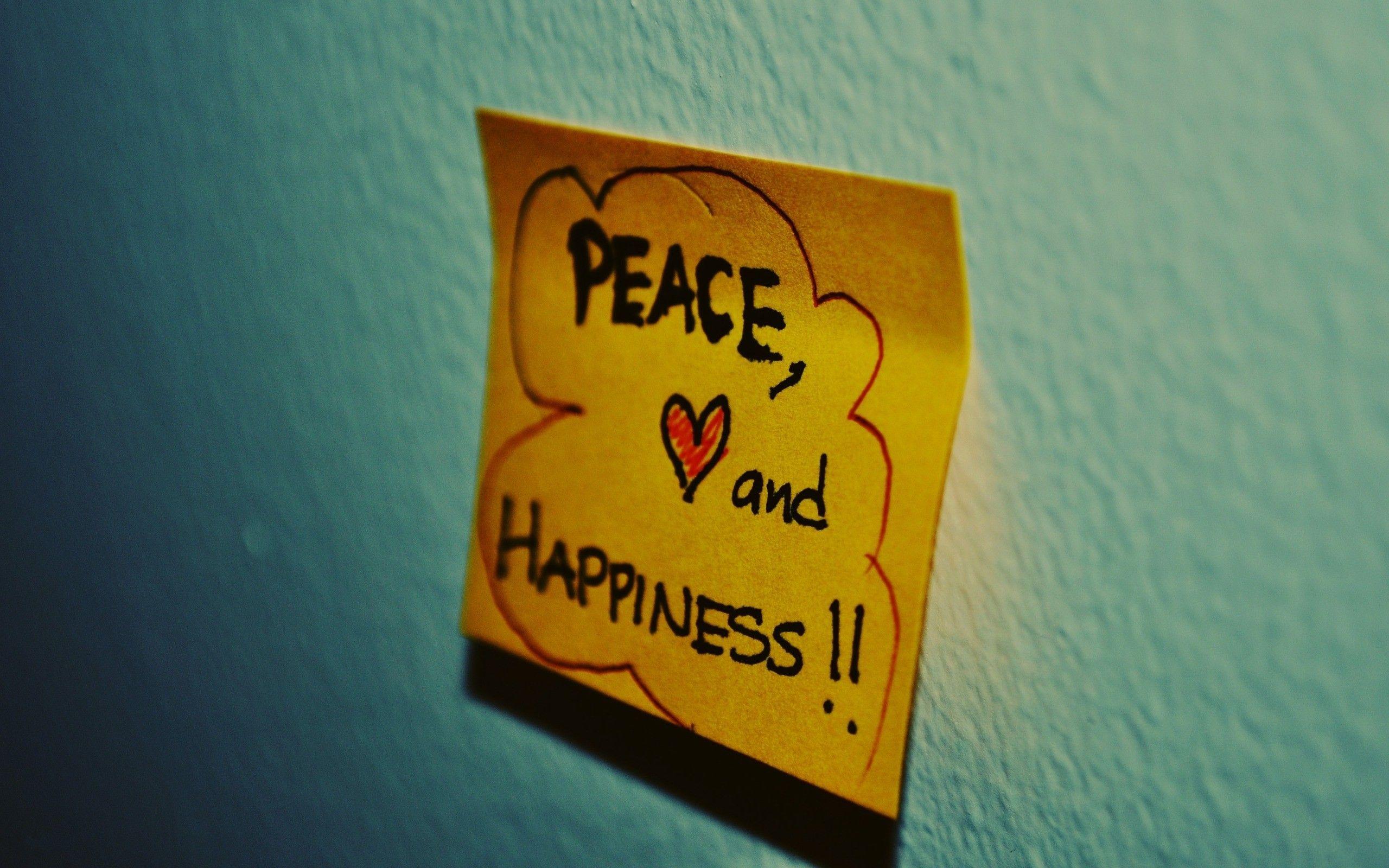 Download the Peace Sticky Note Wallpaper, Peace Sticky Note iPhone