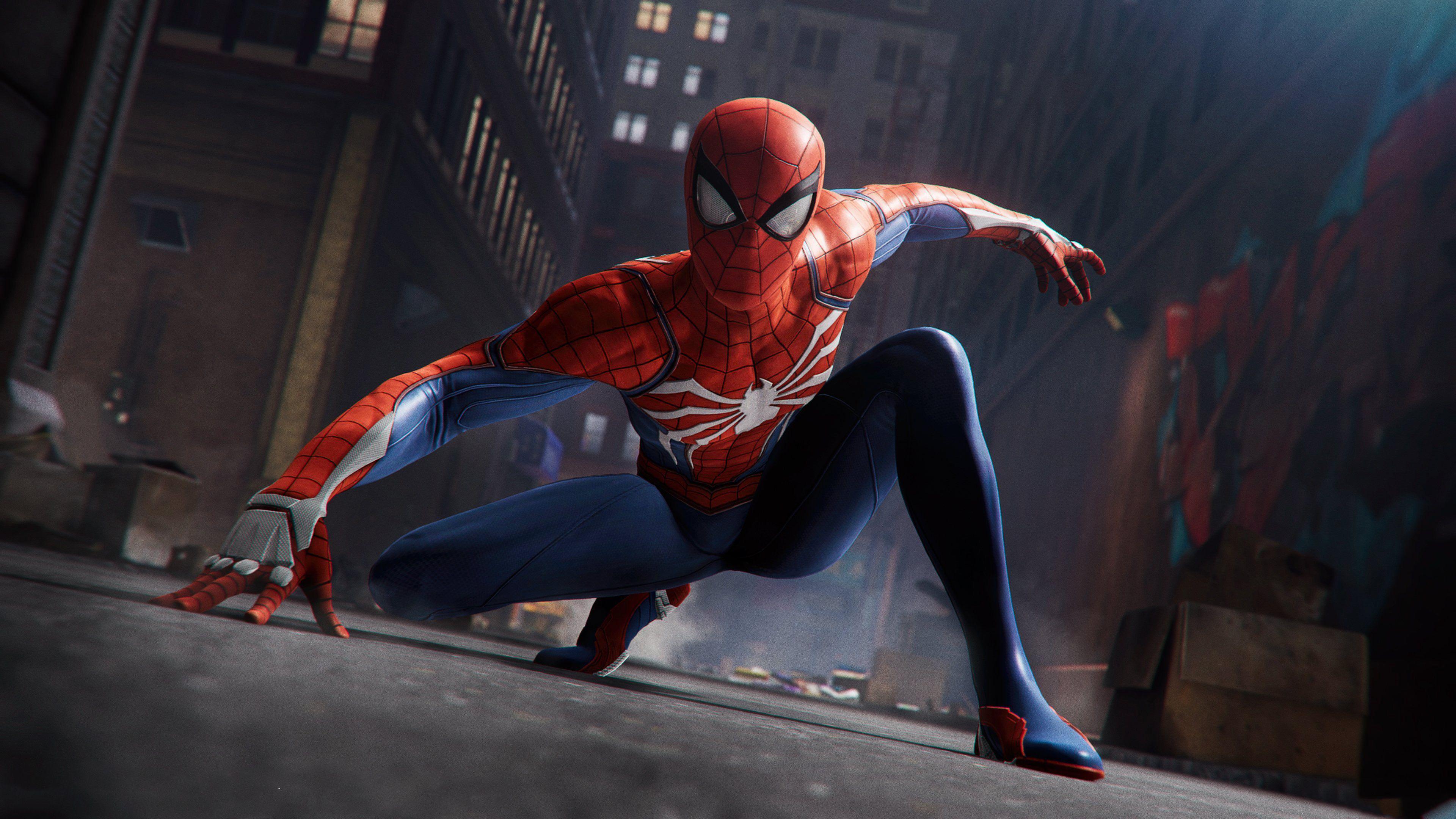 Wallpaper Spider Man, PlayStation 4K, Games