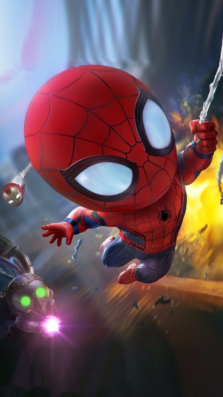 Spider Man Wallpaper. Chibi Marvel, Marvel Artwork, Avengers Wallpaper