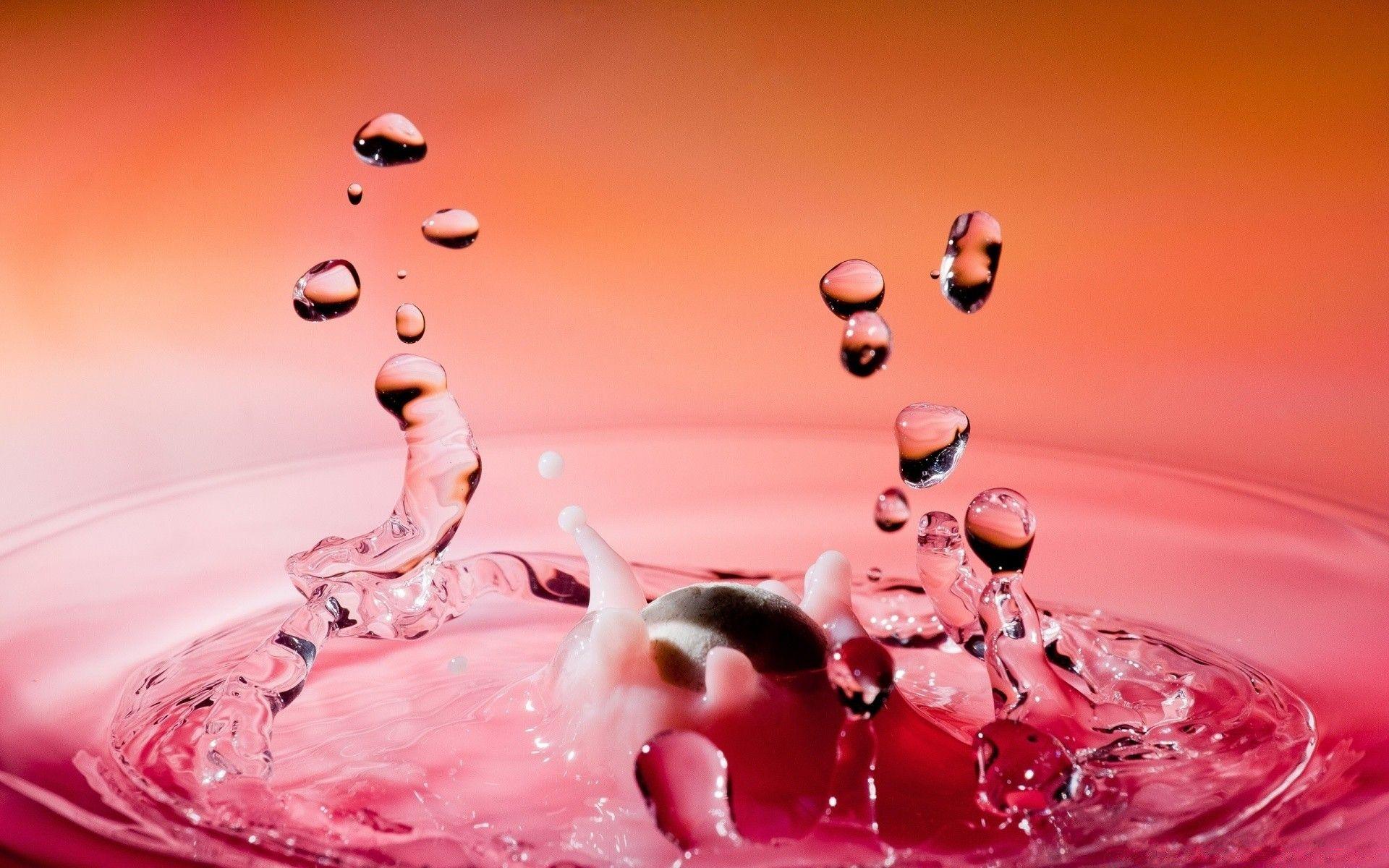 Pink Water Drops Wallpapers - Wallpaper Cave