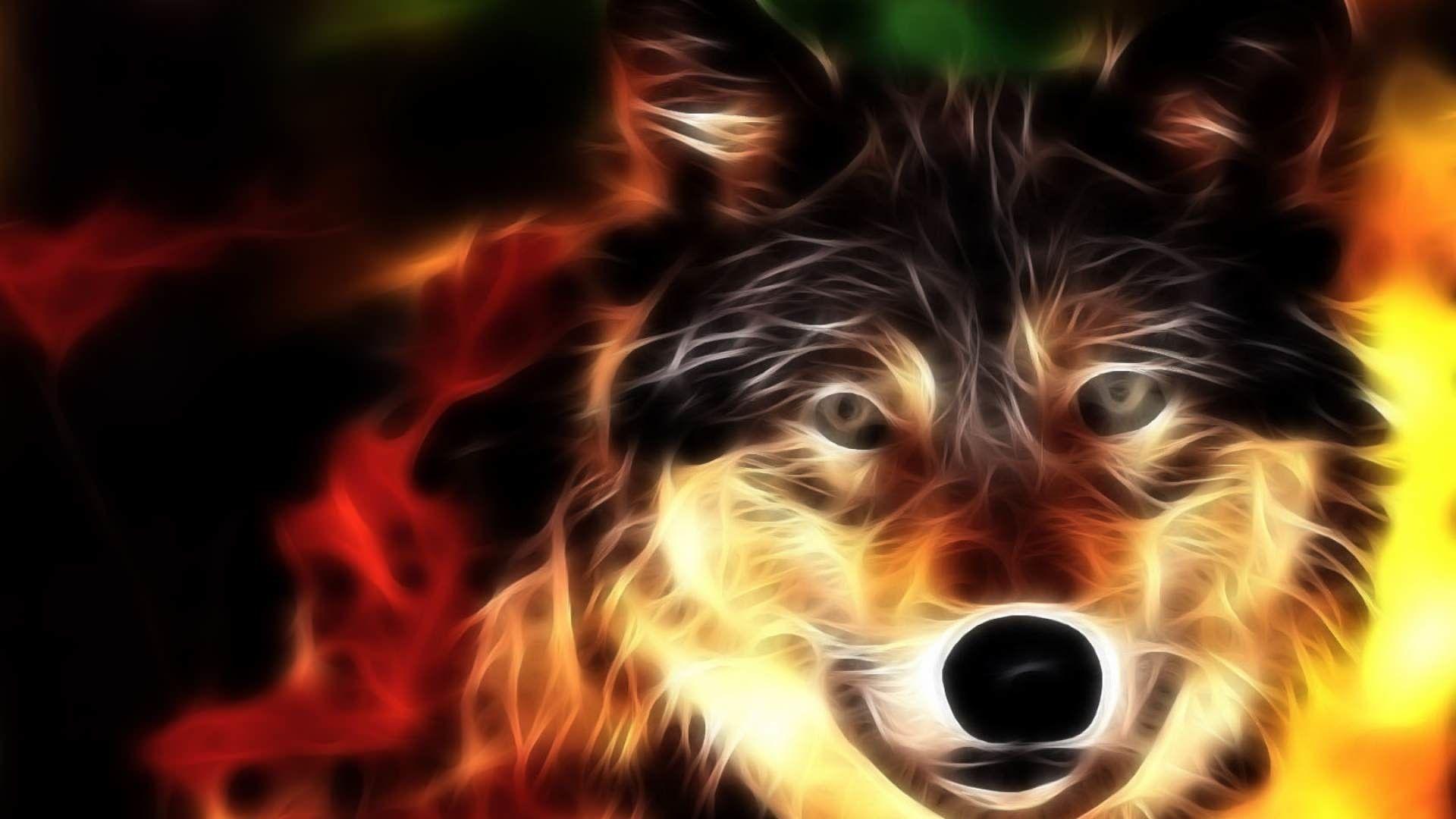 Fire Wolf Wallpaper