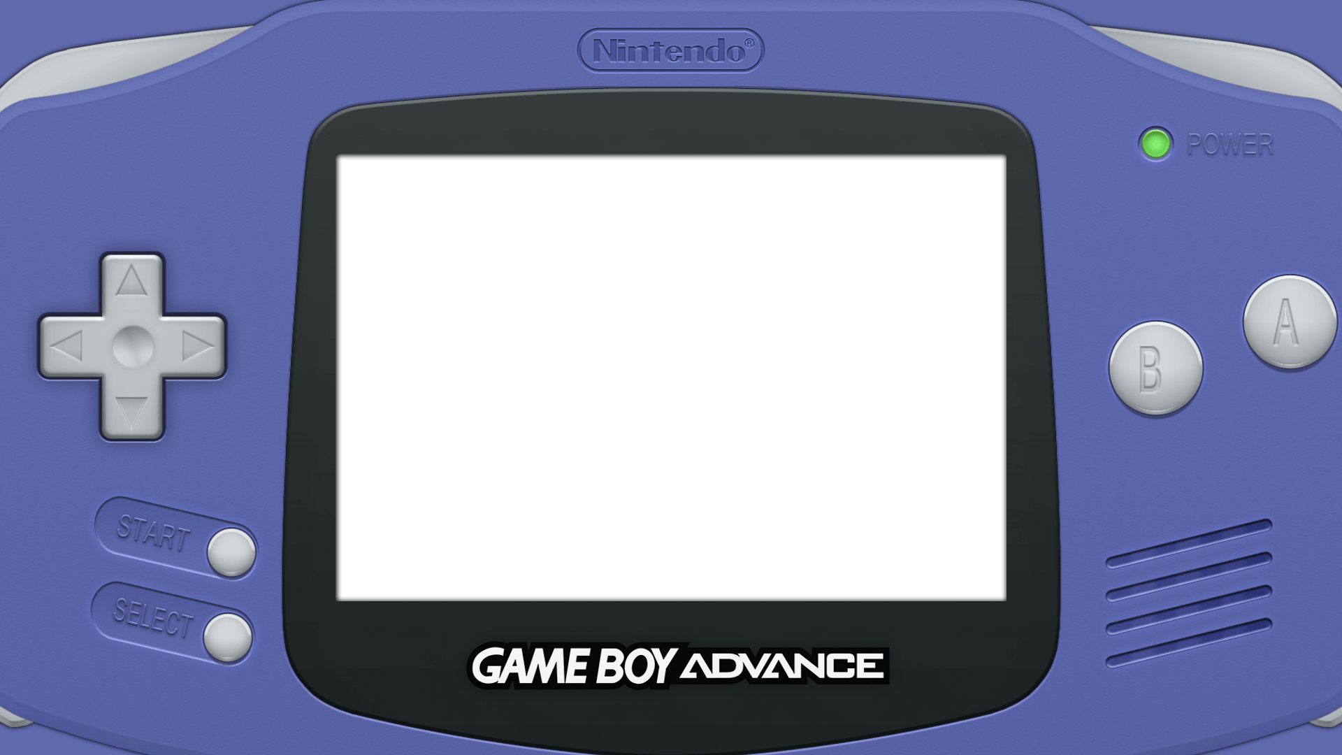 Download Game Boy Advance On Blue Platform Wallpaper