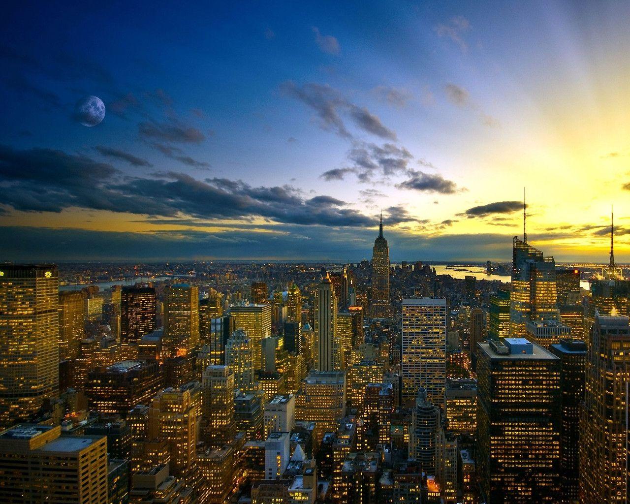 image New York City USA View from the rooftop of Rockefeller
