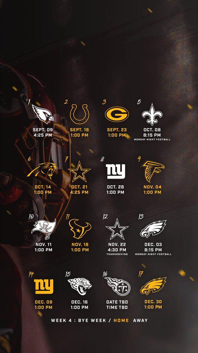 Take the 2018 #Redskins schedule everywhere you go, download these