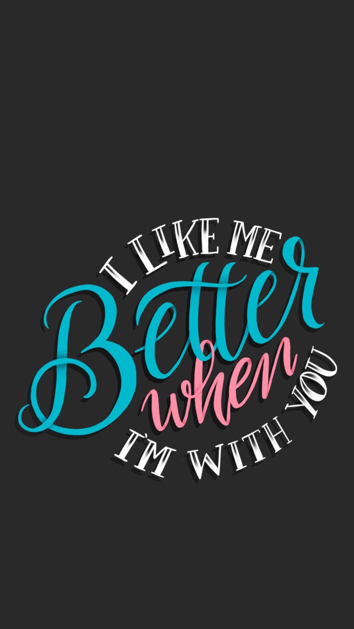I Like Me Better by Lauv iPhone Wallpaper. Love