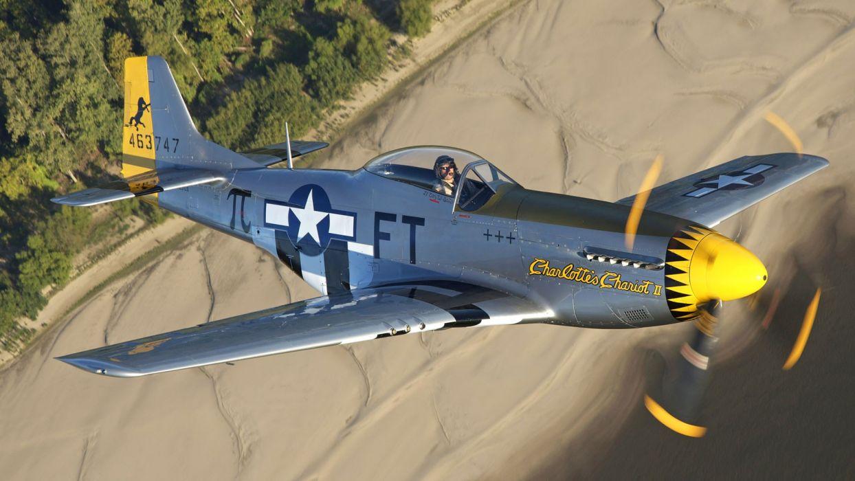 Aircraft Warbird P 51 Mustang Wallpaperx1080