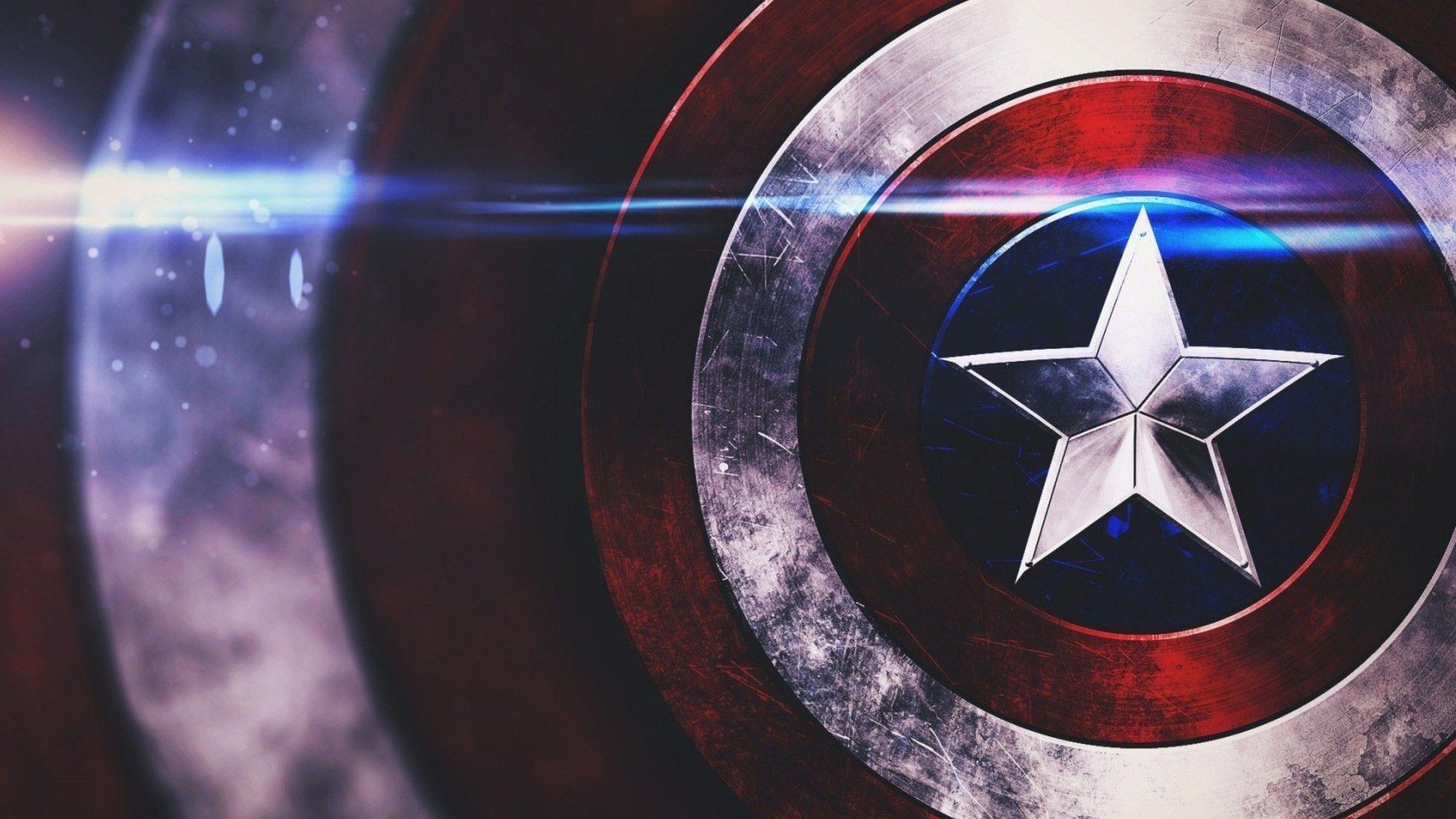 Captain America Shield 2048x1152 Resolution HD 4k