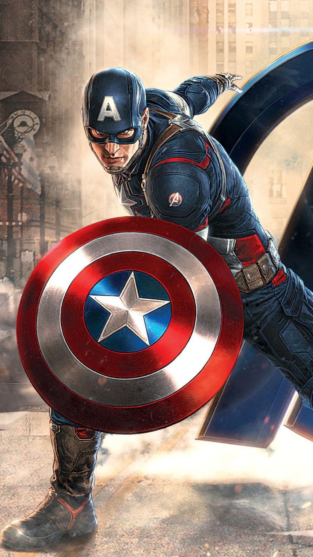 1125x2436 Captain America Cartoon Art Iphone XSIphone 10Iphone X HD 4k  Wallpapers Images Backgrounds Photos and Pictures