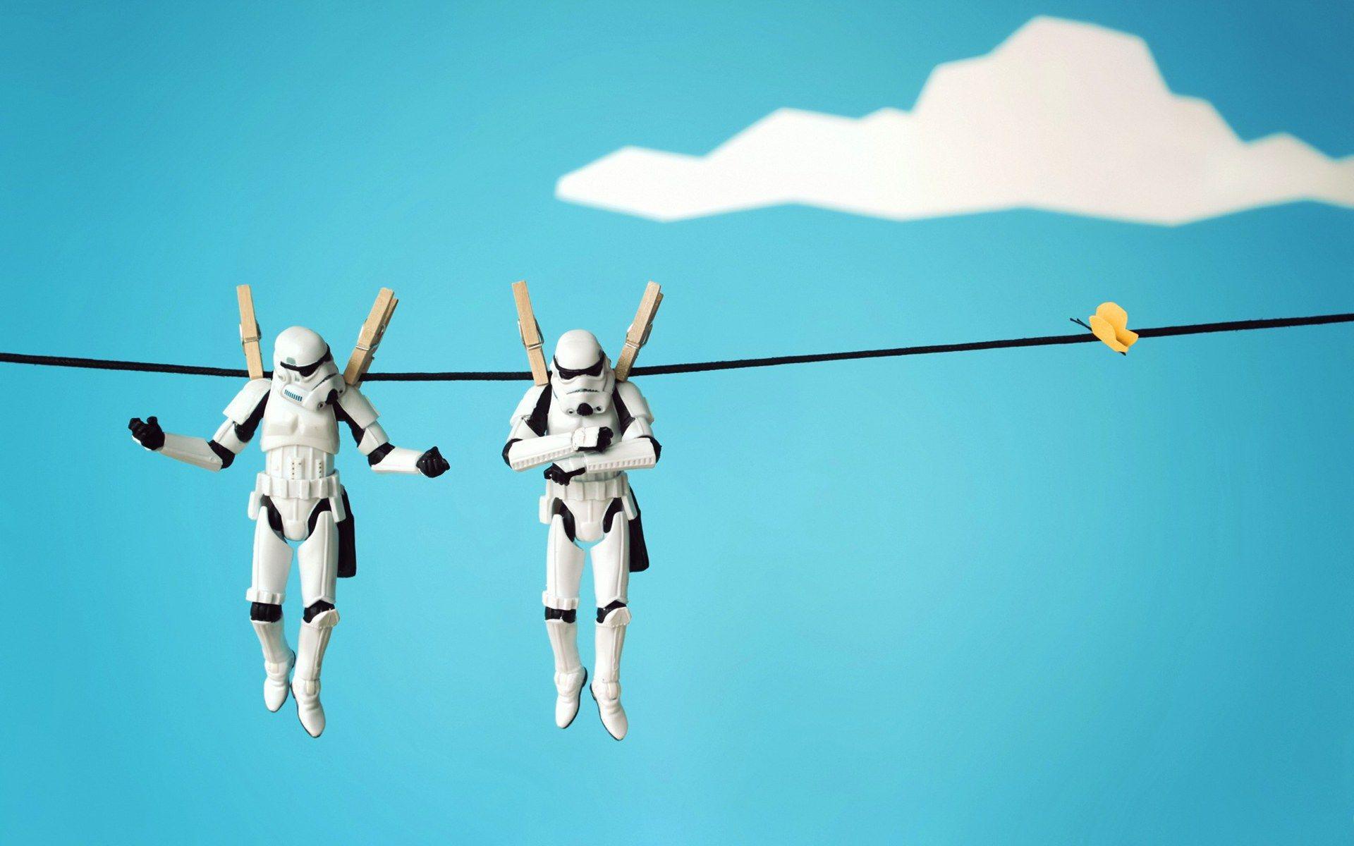 Star Wars, stormtroopers, action figures wallpaper