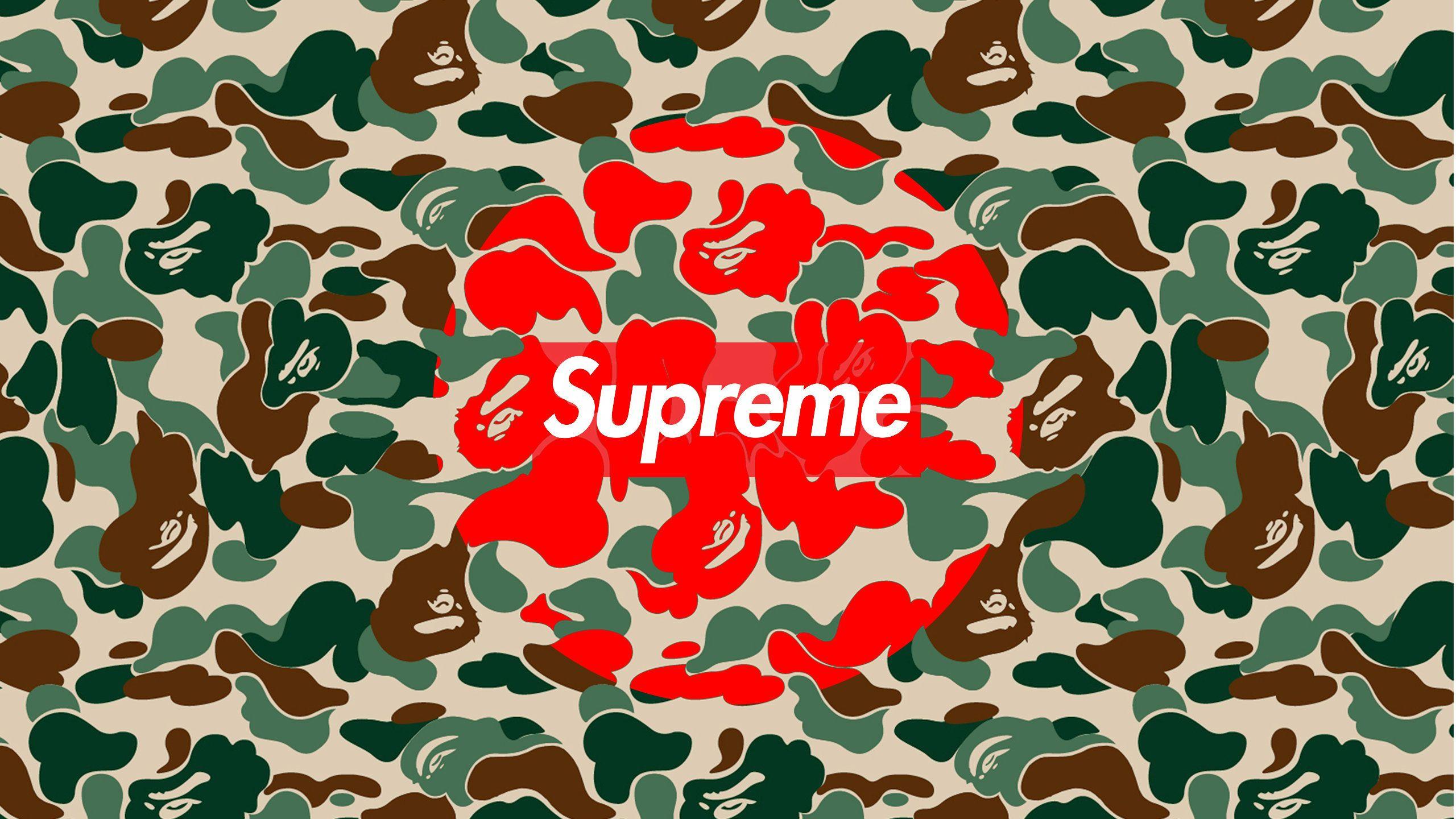 Supreme Bape Wallpapers  Wallpaper Cave