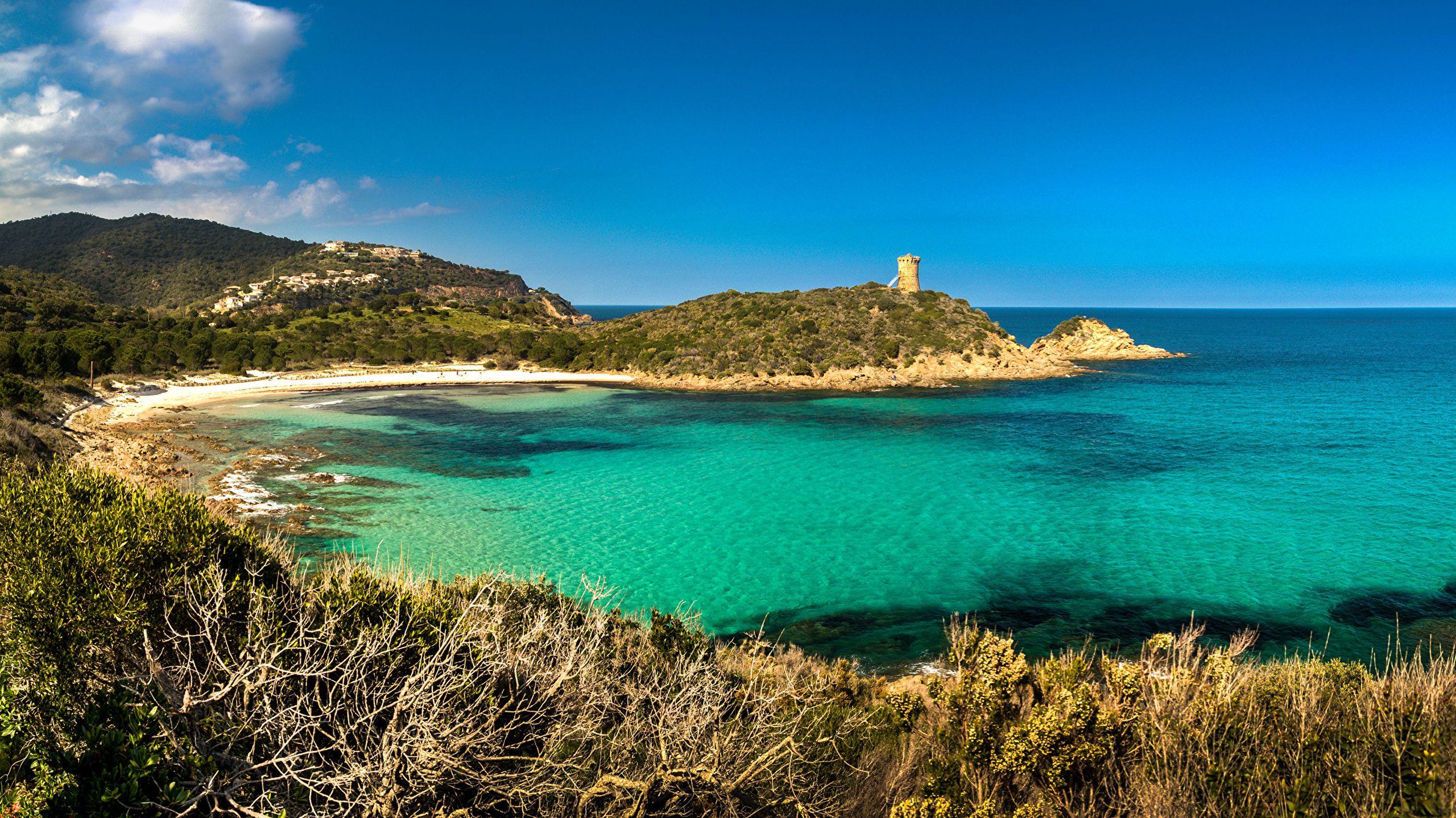 Image France Zonza Corsica Sea Nature Scenery Coast 2560x1440